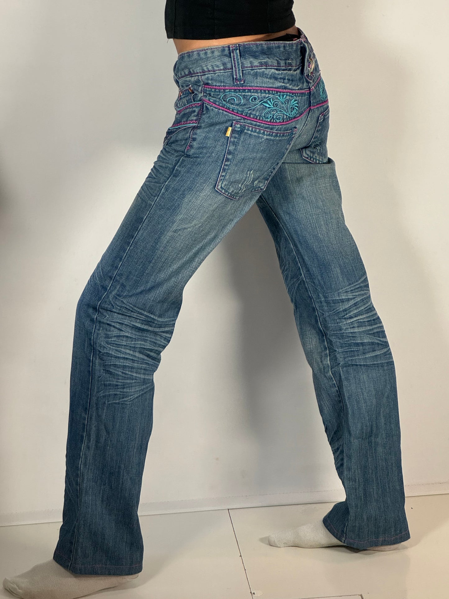 Lågmidjade jeans stl: S