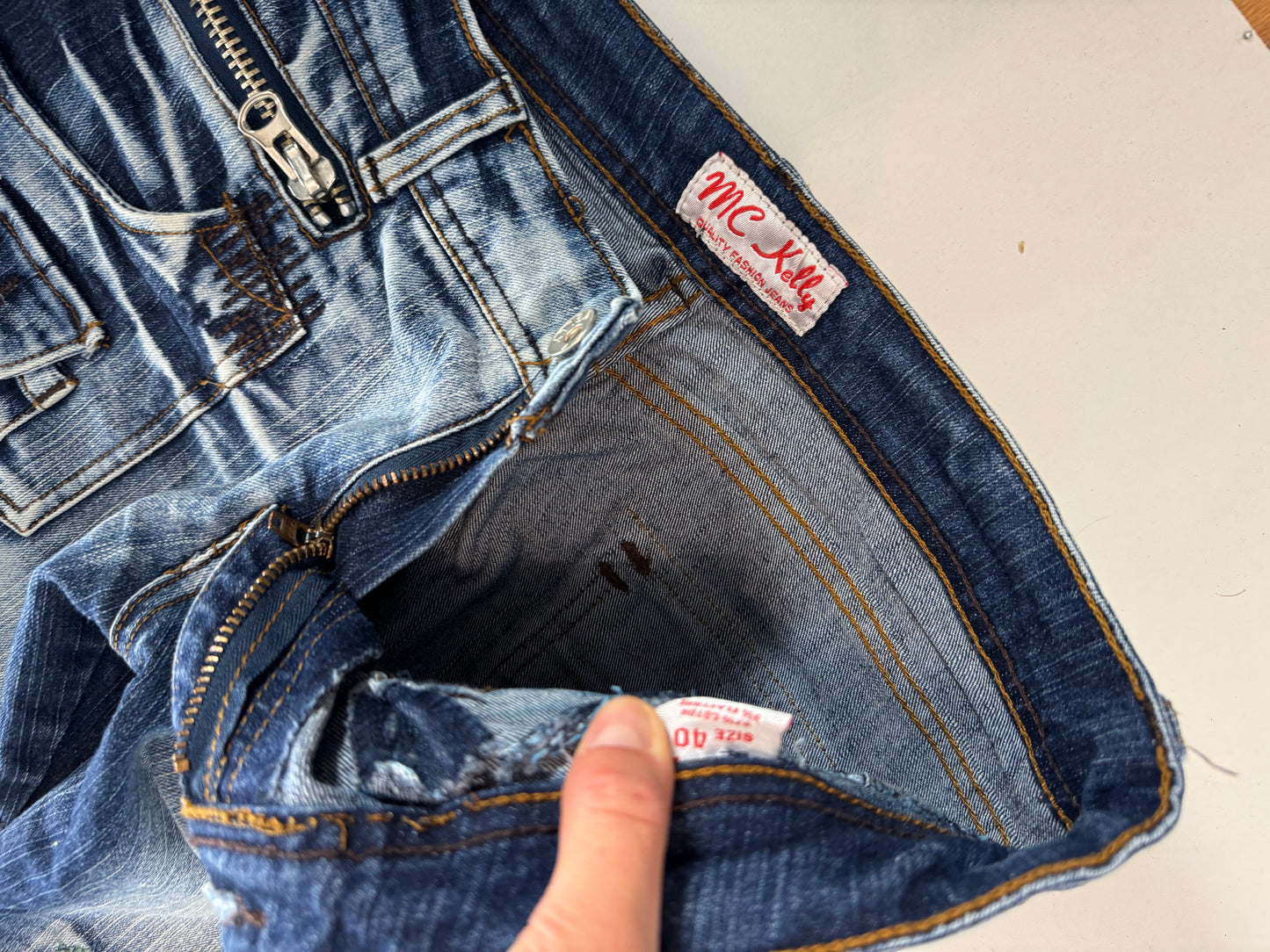 Lågmidjade jeans stl: M