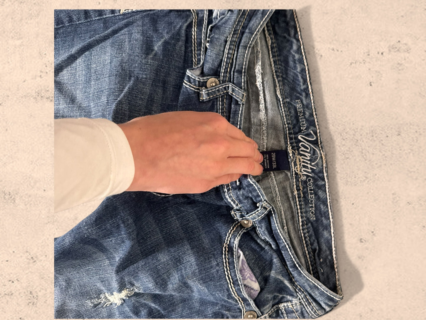Lågmidjade jeans stl: S