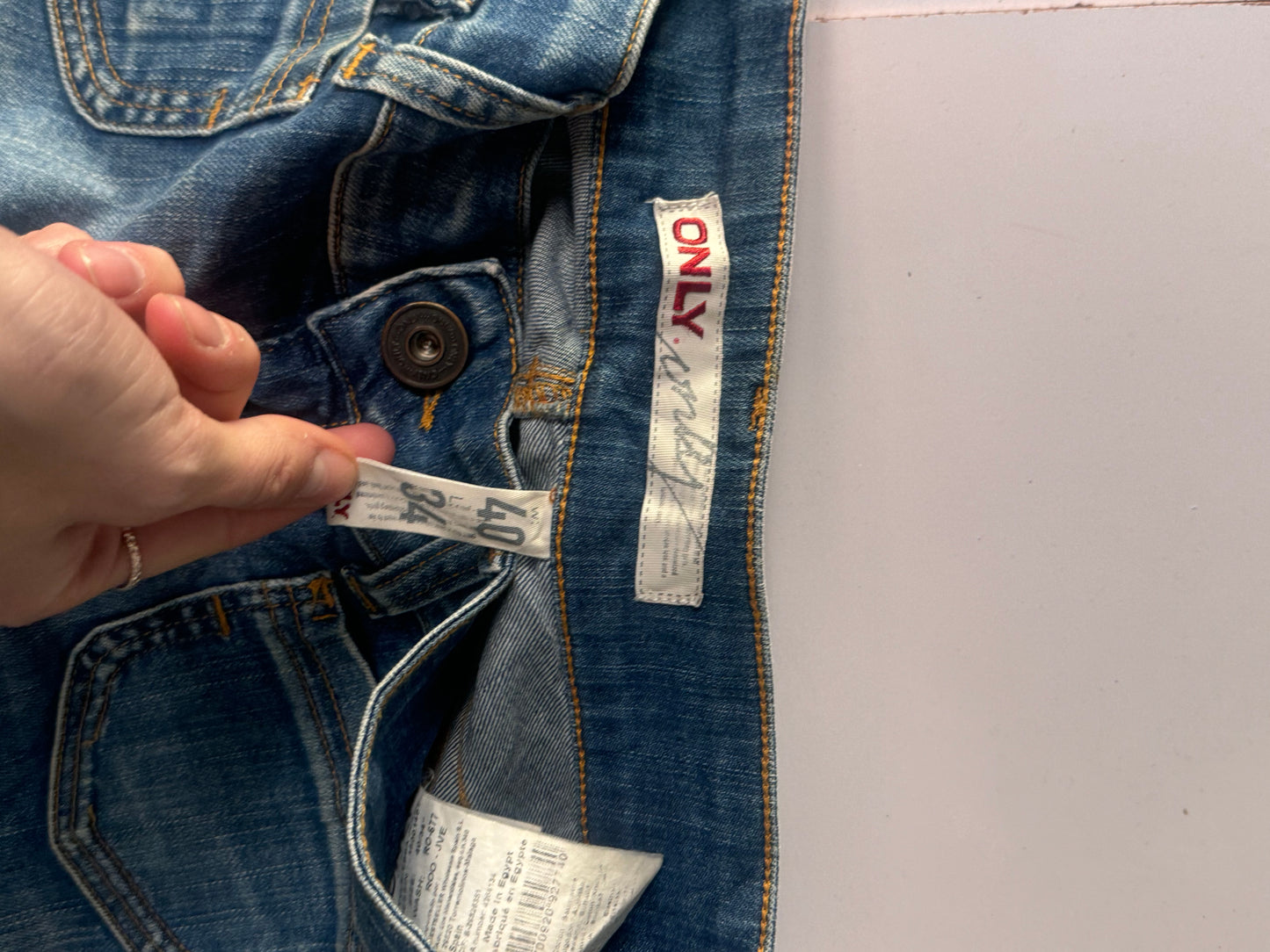 Lavtaljede jeans str: S