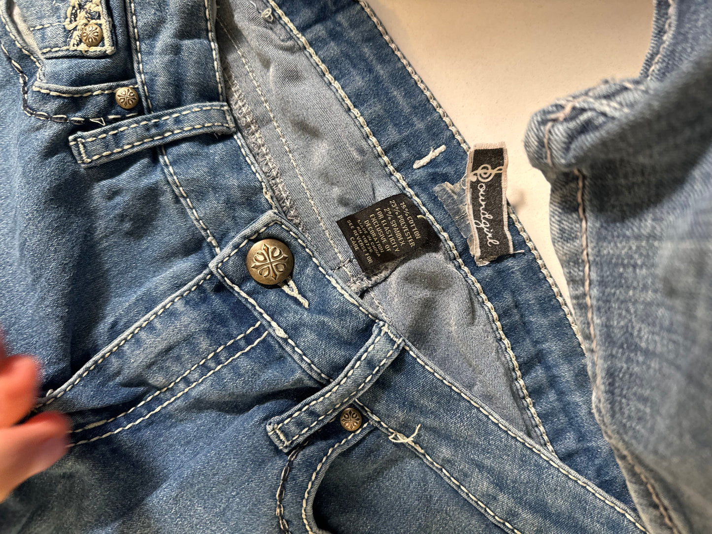 Lavtaljede jeans str: S