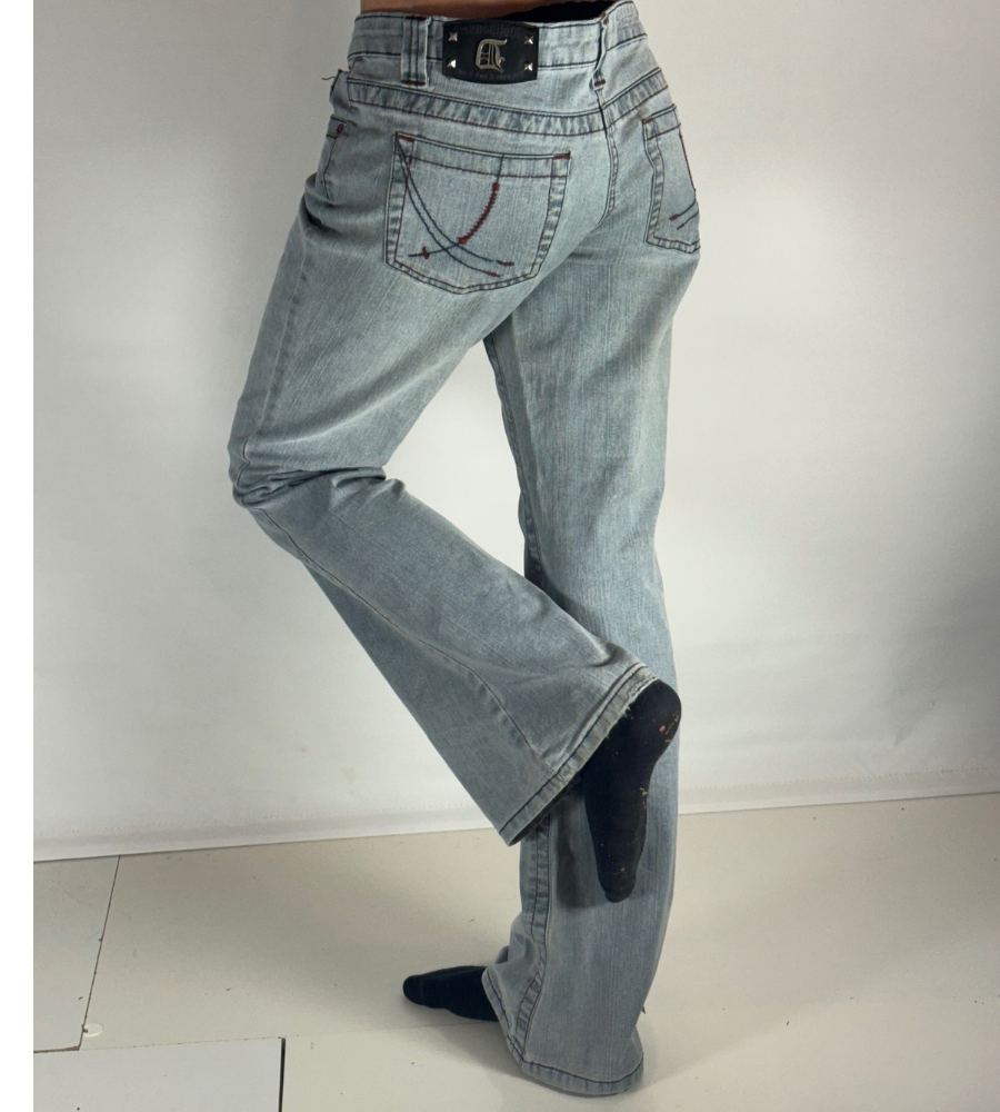 Lågmidjade jeans–stl: M