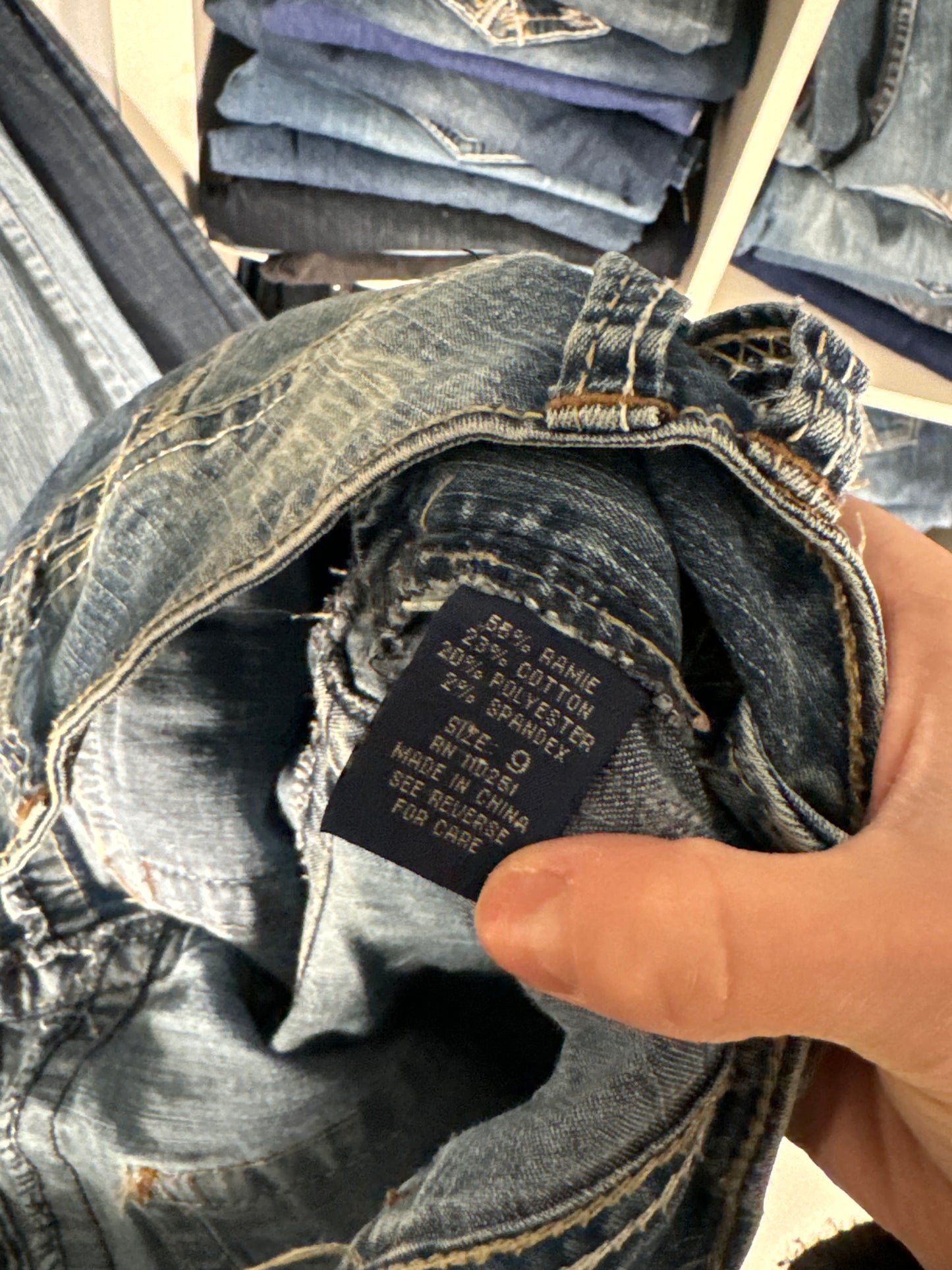 Lavtaljede jeans str: S/M
