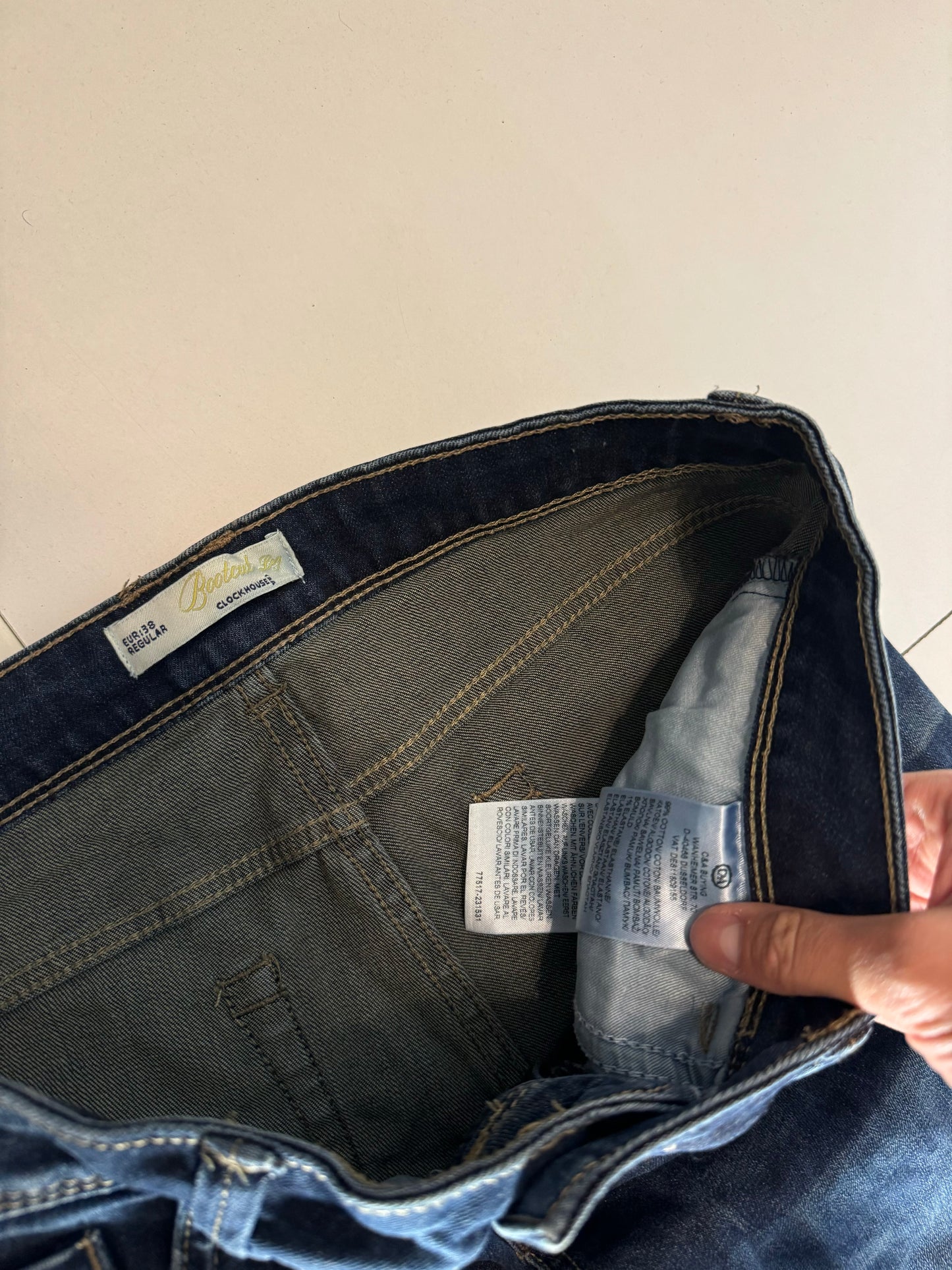 Lågmidjade jeans–stl: