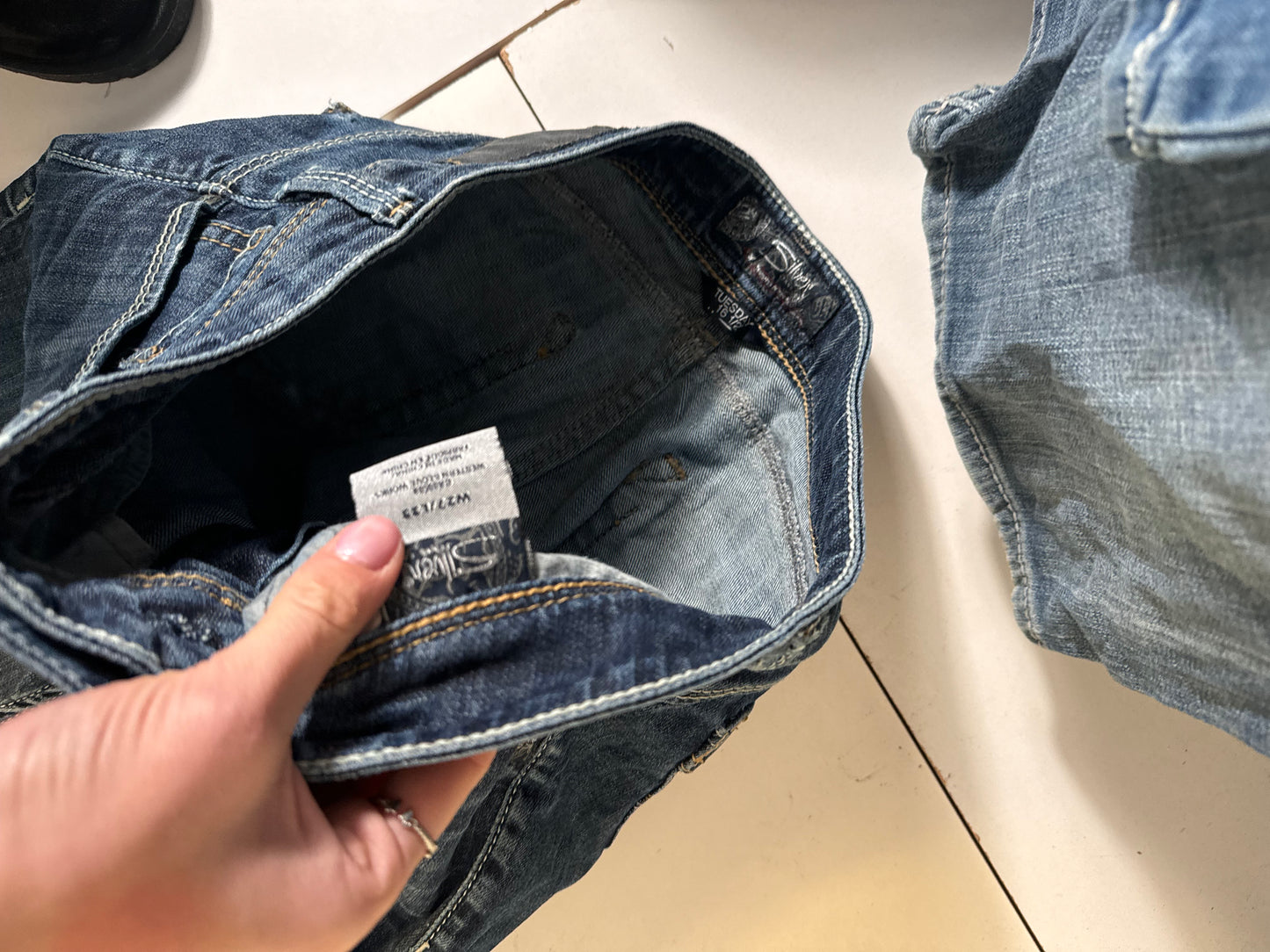 Lågmidjade jeans stl: XS
