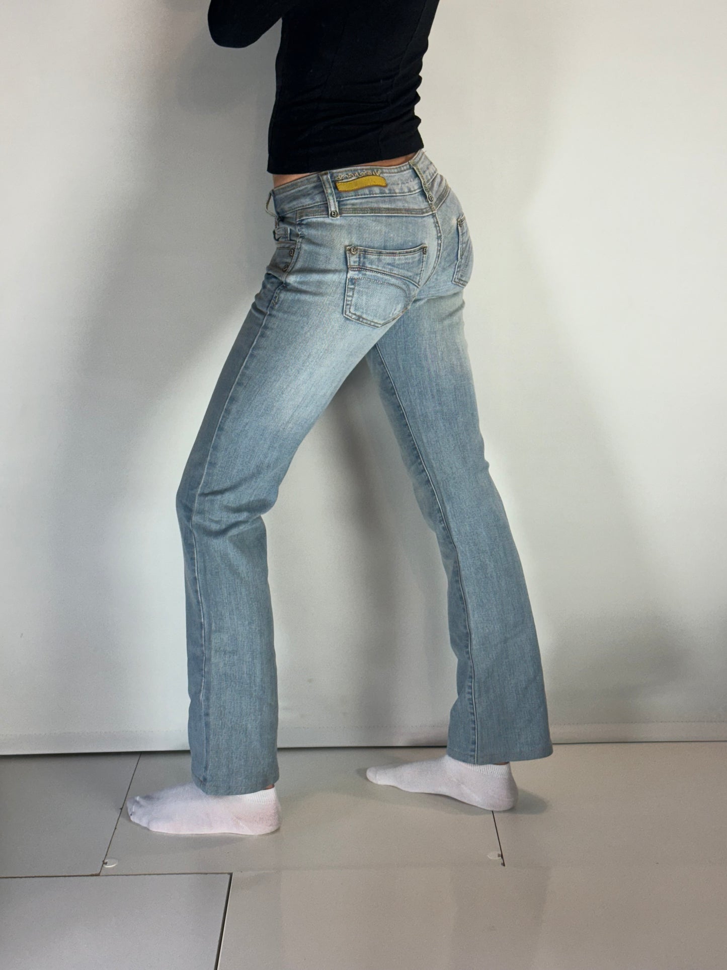 Lågmidjade jeans–stl: XS