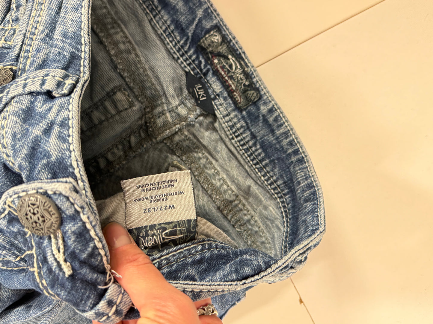 Lågmidjade jeans stl: XS