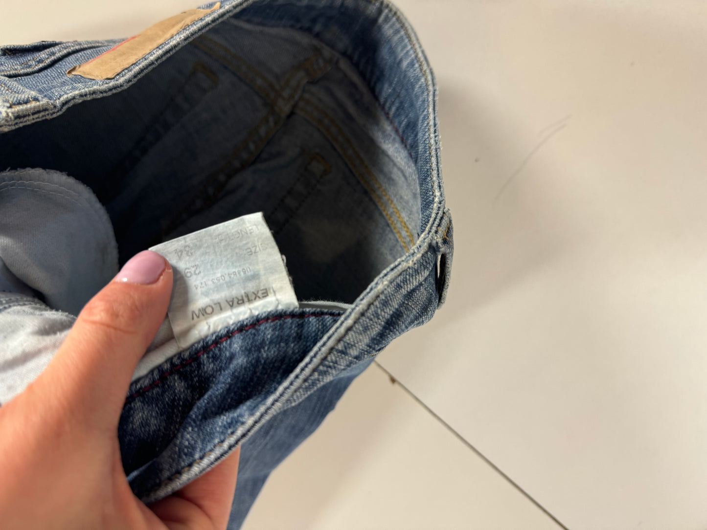Lågmidjade jeans stl: S
