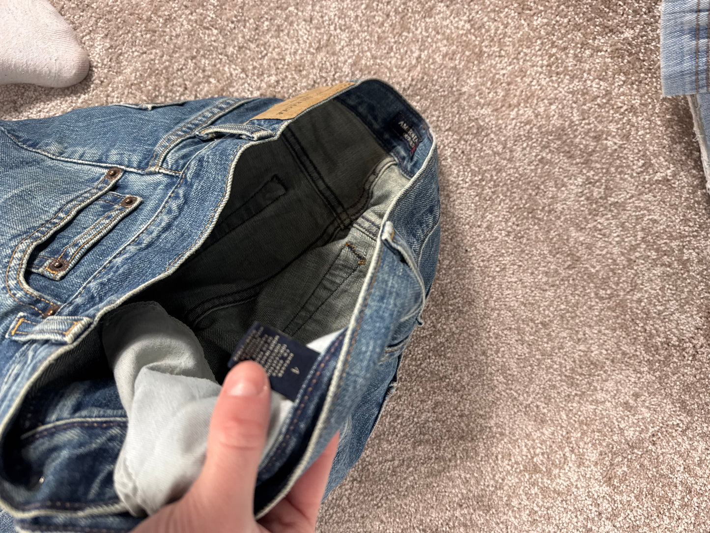 Lågmidjade jeans stl: S