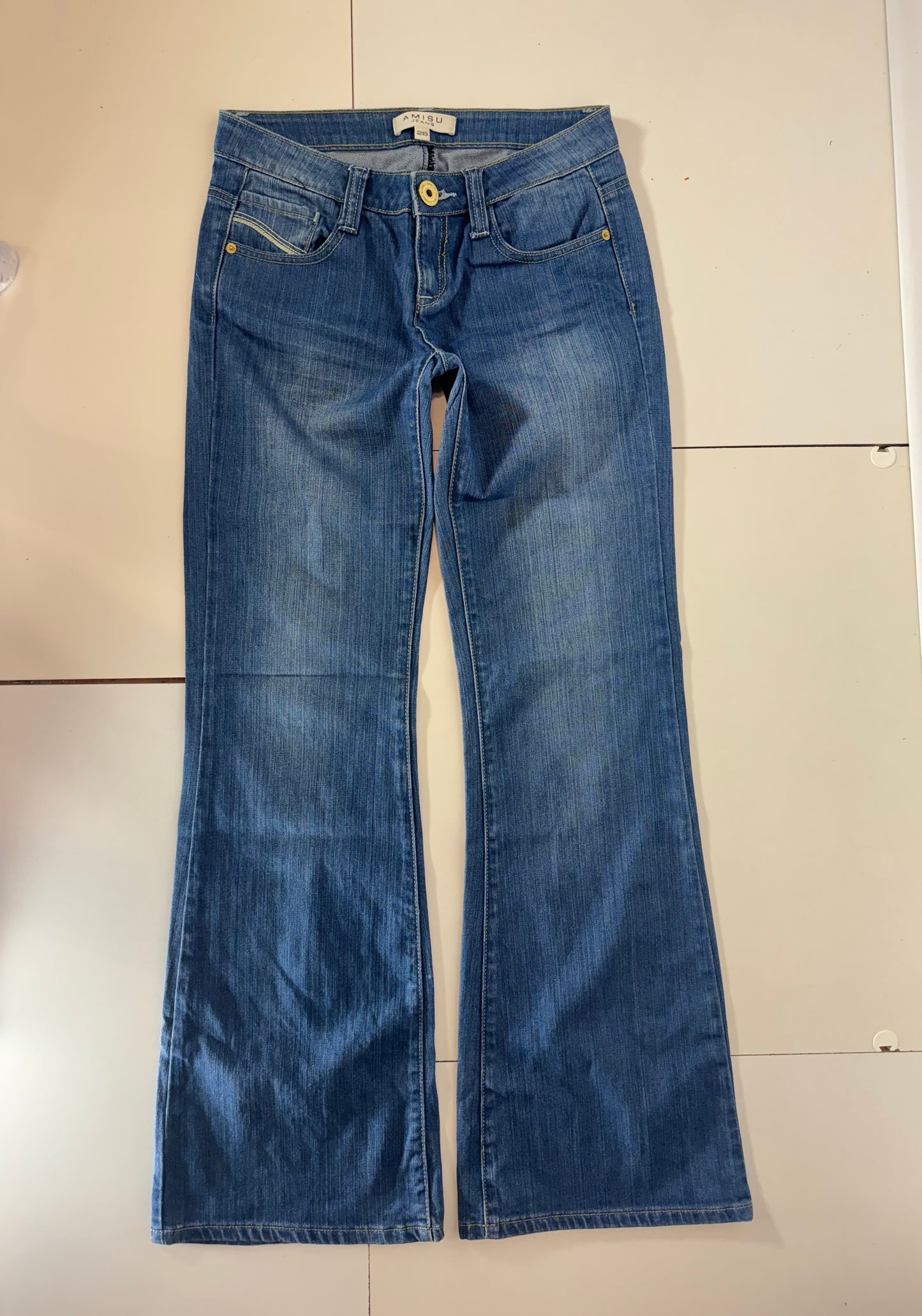 Lågmidjade jeans–stl: XS