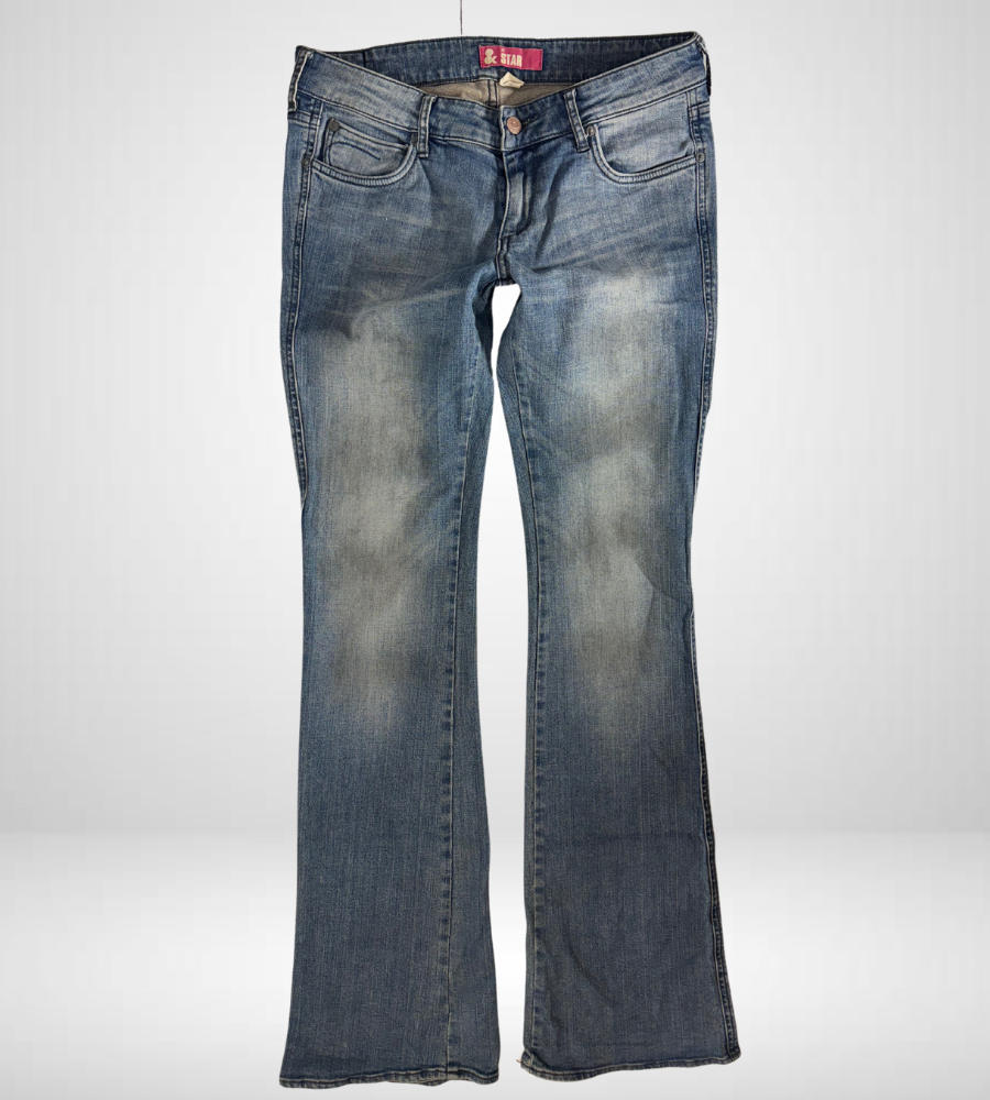Lågmidjade jeans–stl: S/M