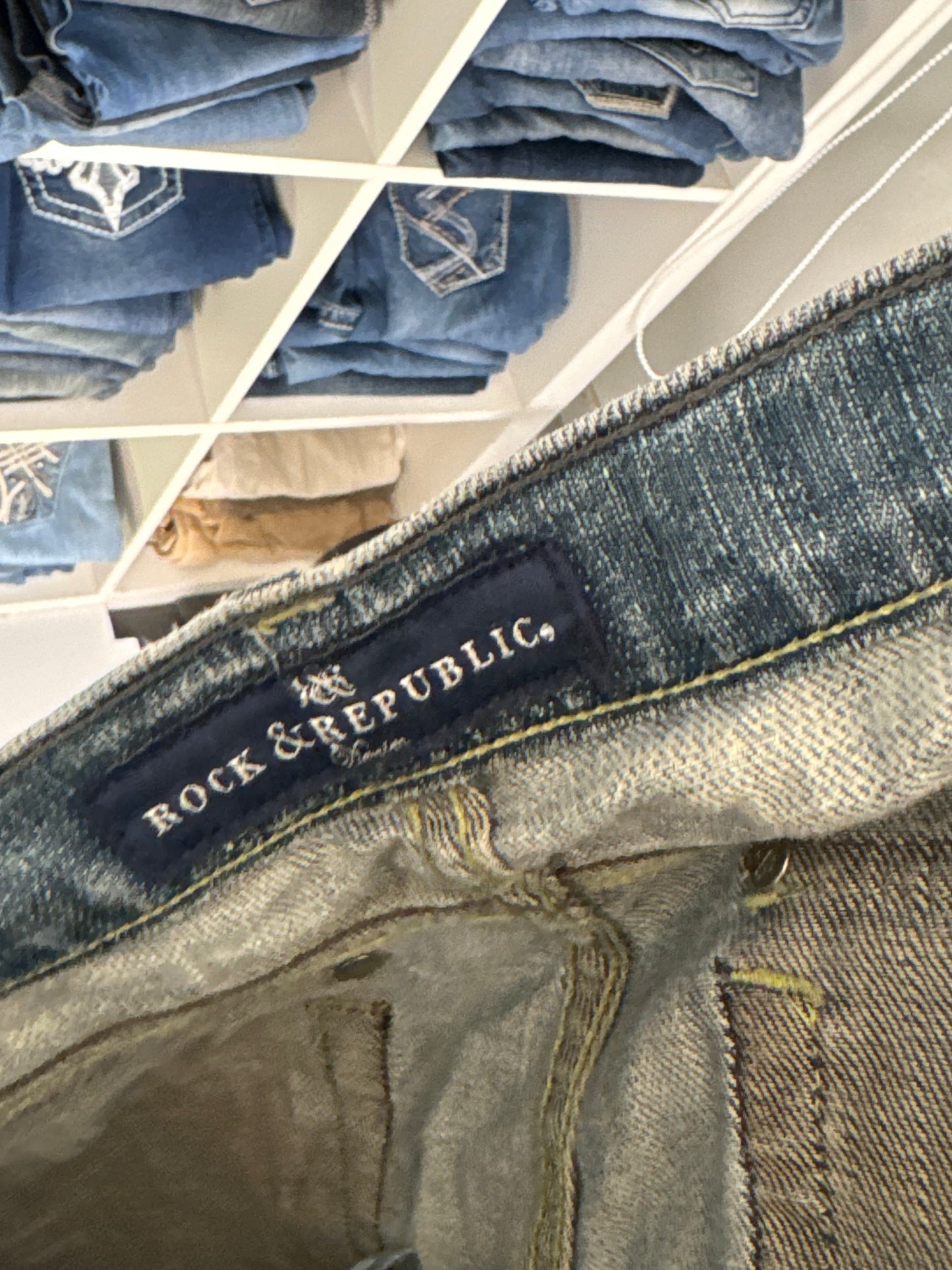 Lavtaljede jeans str: S