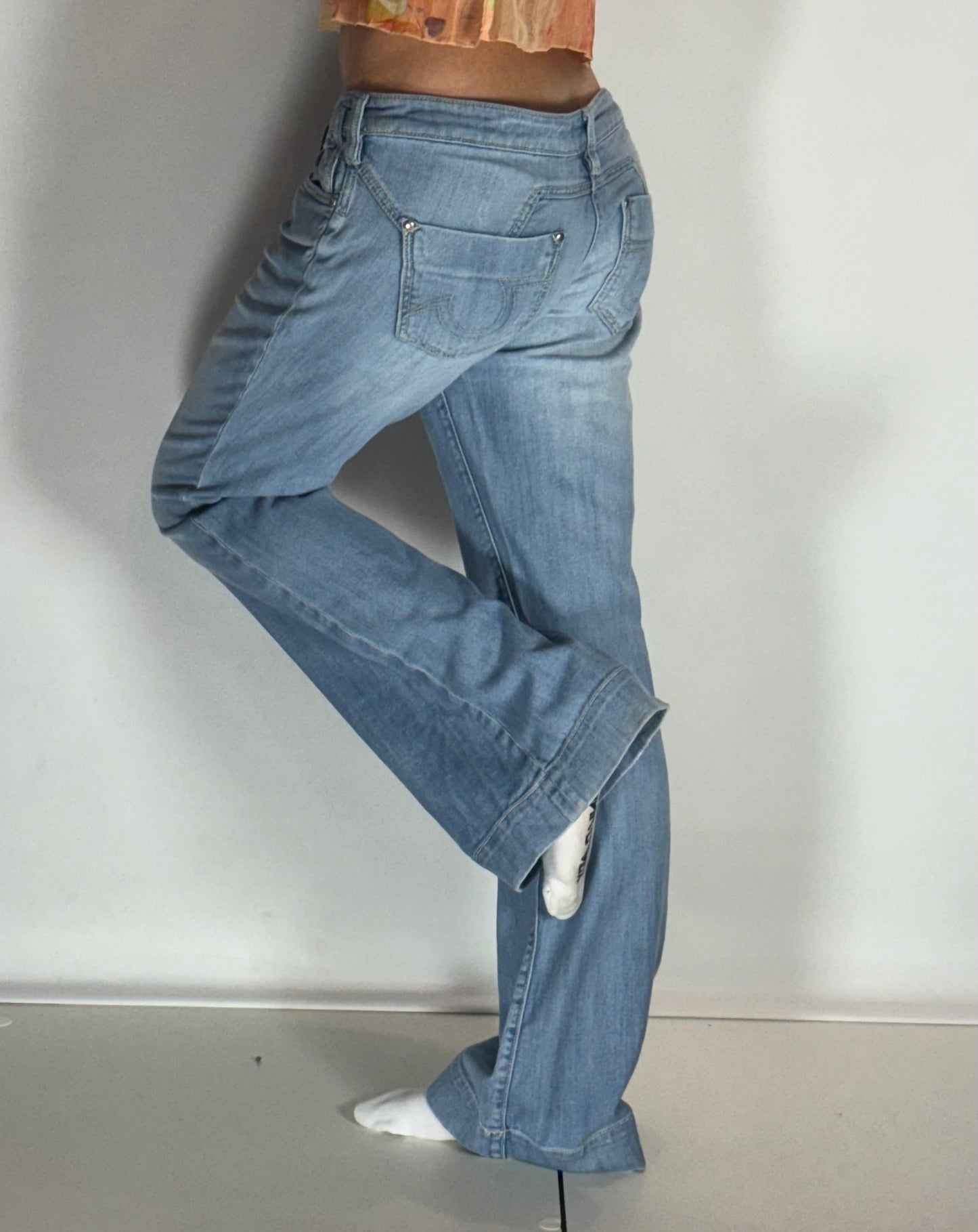 Lågmidjade jeans–stl: M