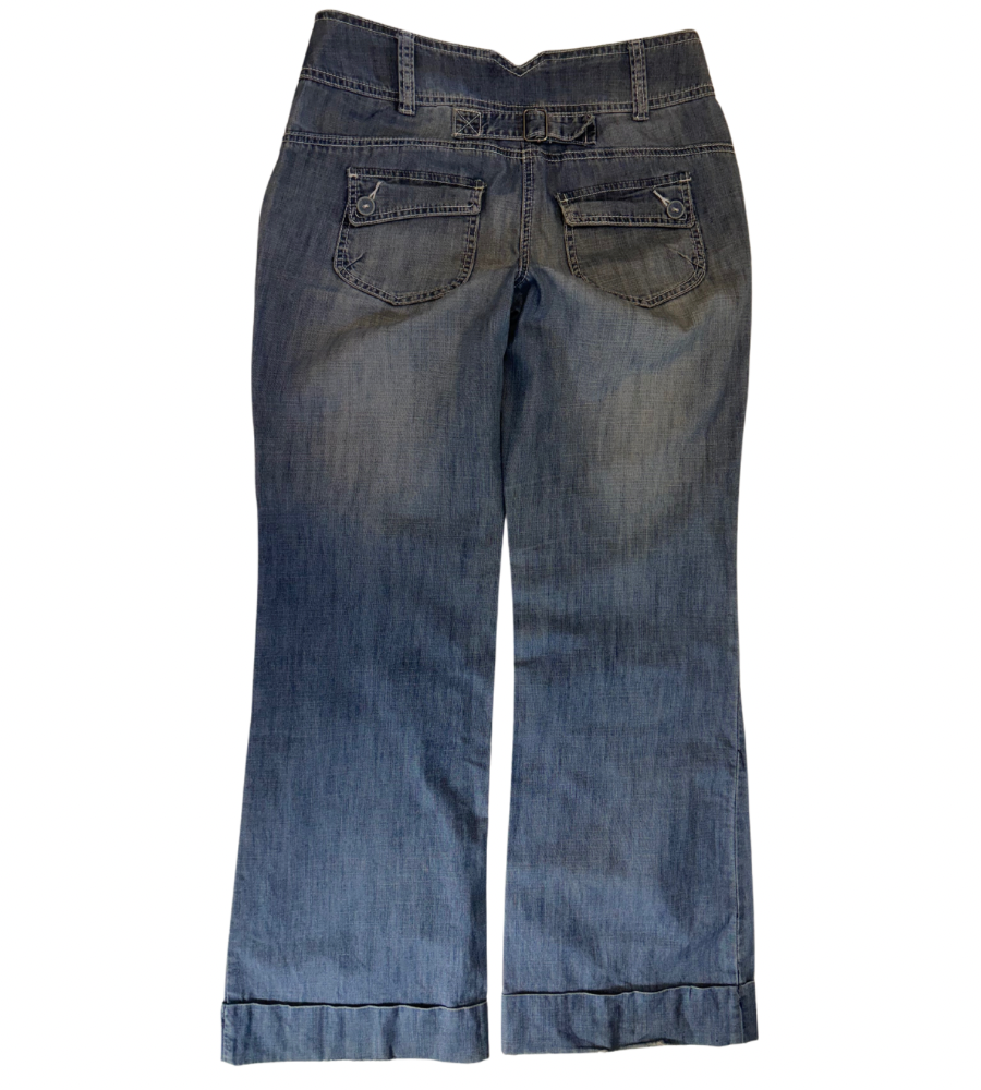 Lågmidjade jeans–stl: M