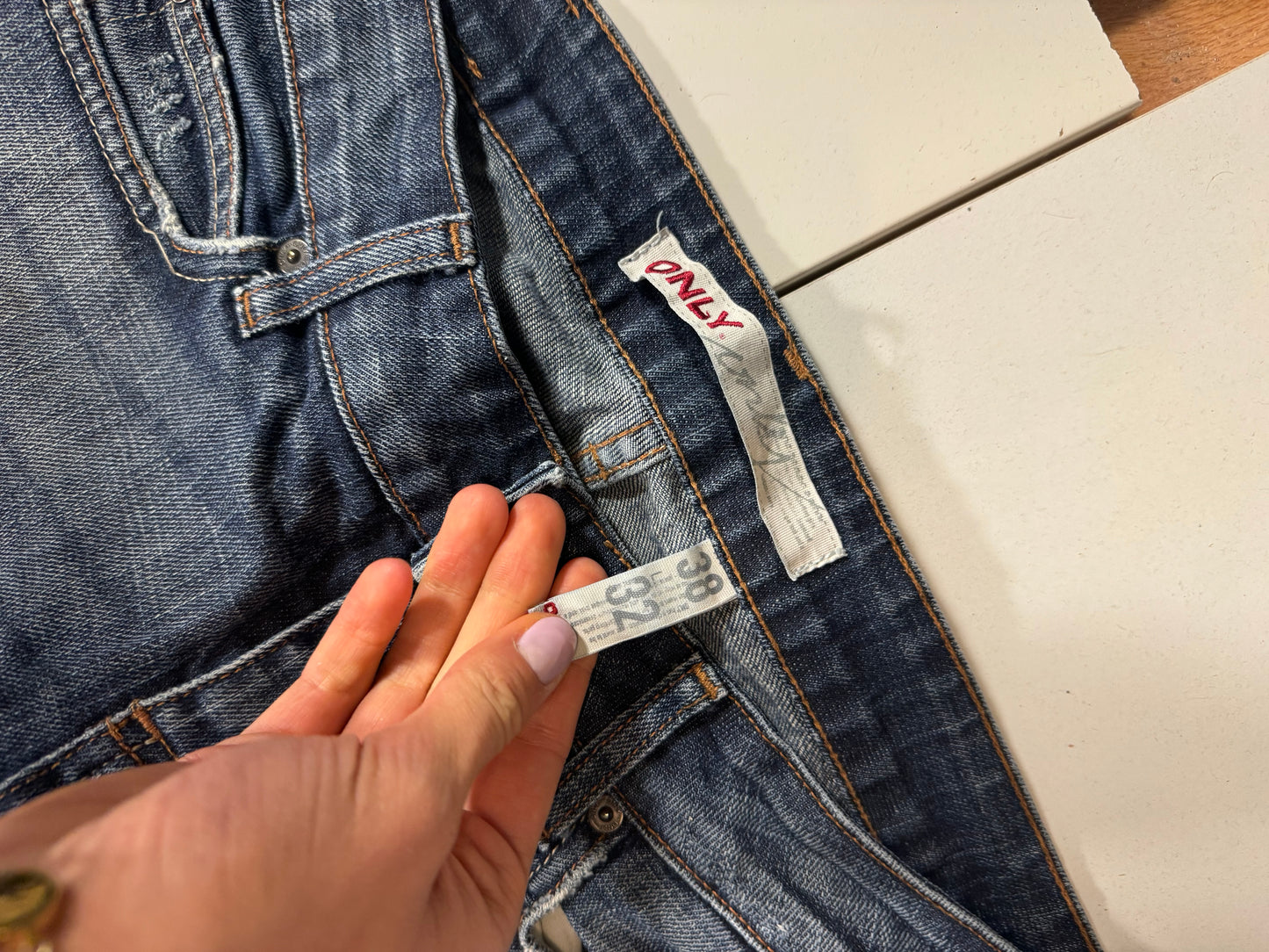 Lågmidjade jeans stl: S