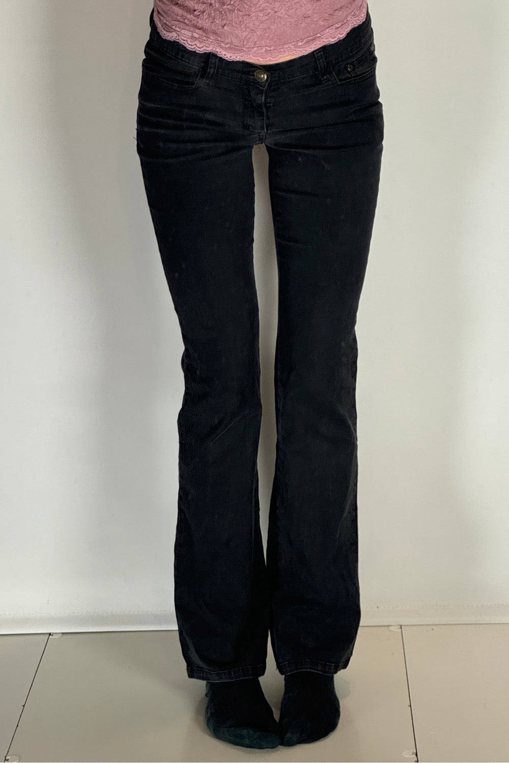 Lågmidjade jeans–stl: XS