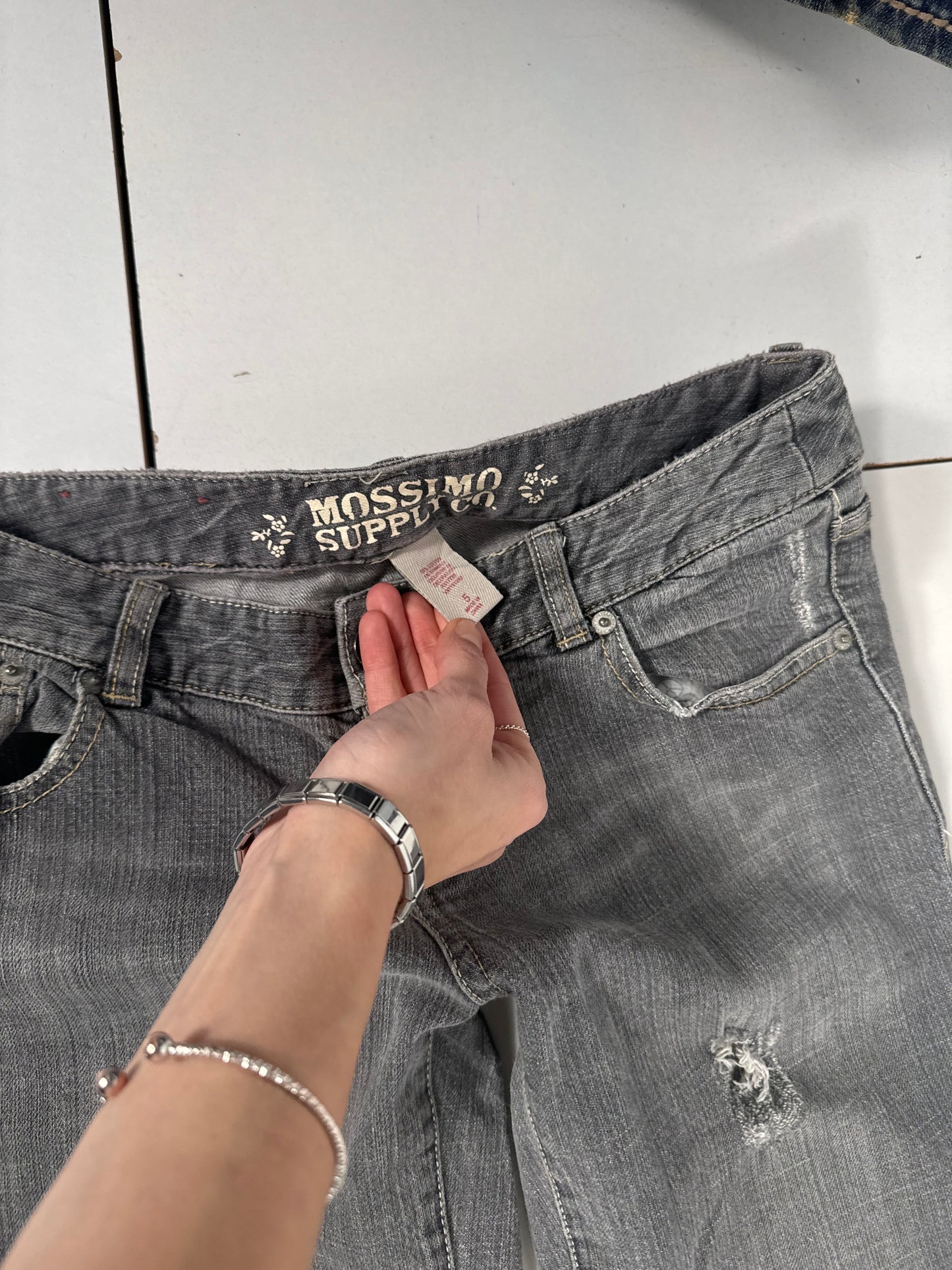 Lavtaljede jeans str: S