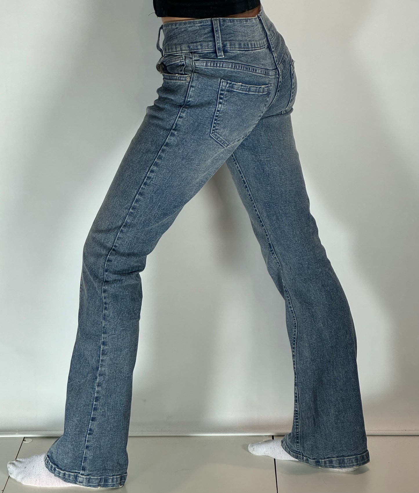 Lågmidjade jeans-stl: S