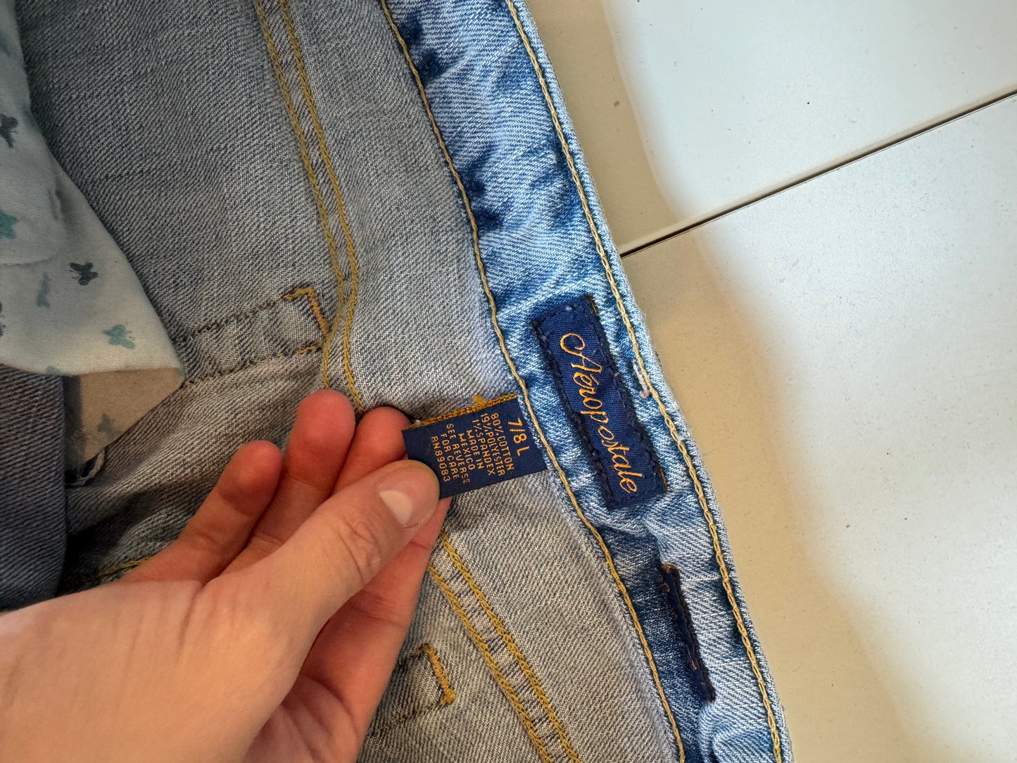 Lågmidjade jeans stl: S/M