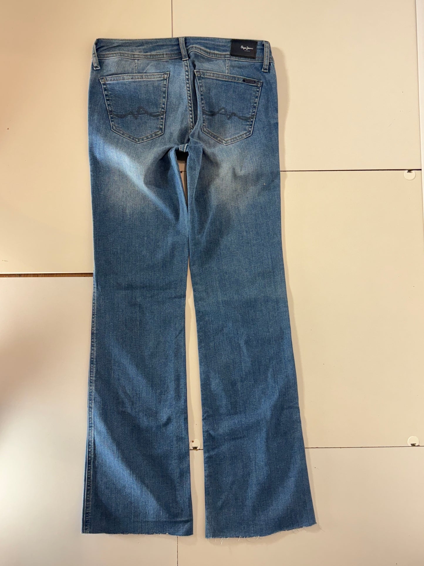 Lågmidjade jeans–stl: S