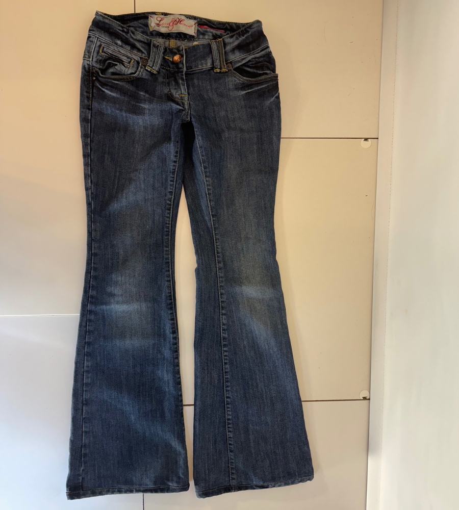 Lågmidjade jeans–stl: XS