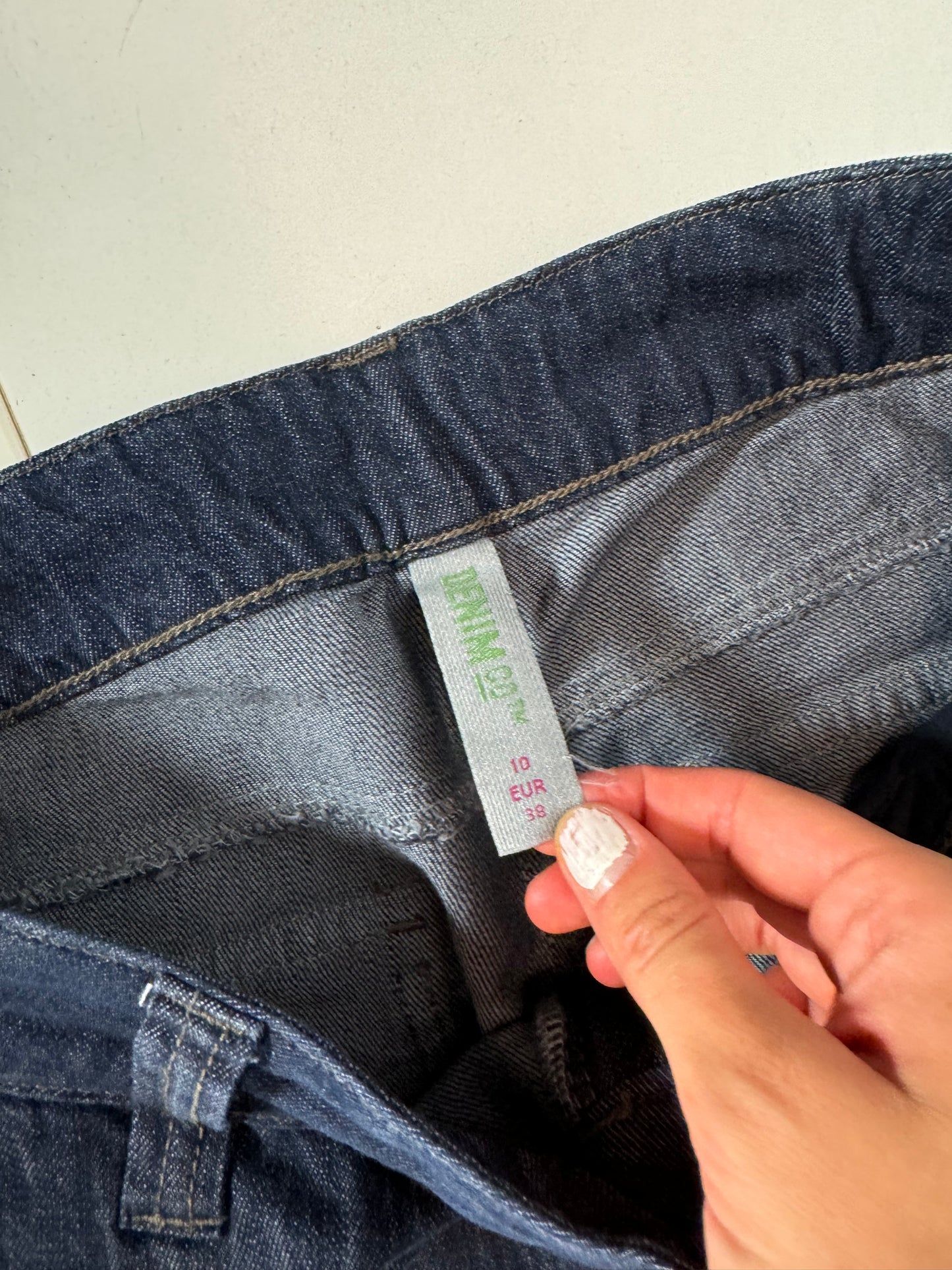 Lågmidjade jeans–stl: S