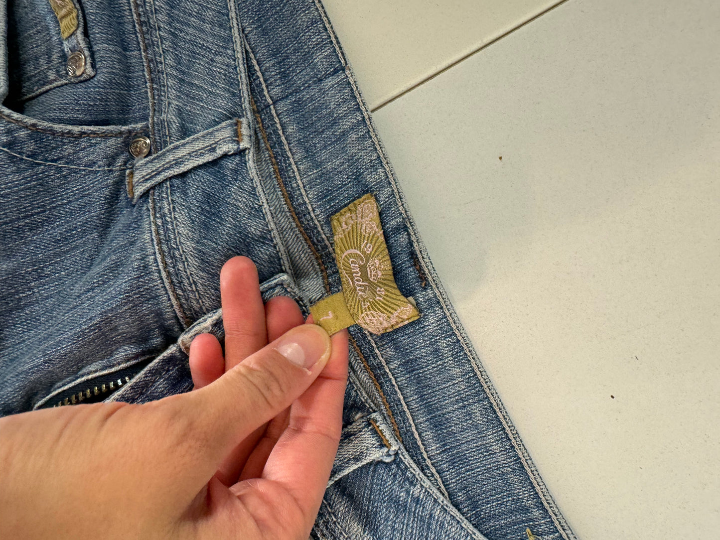 Lågmidjade jeans stl: S