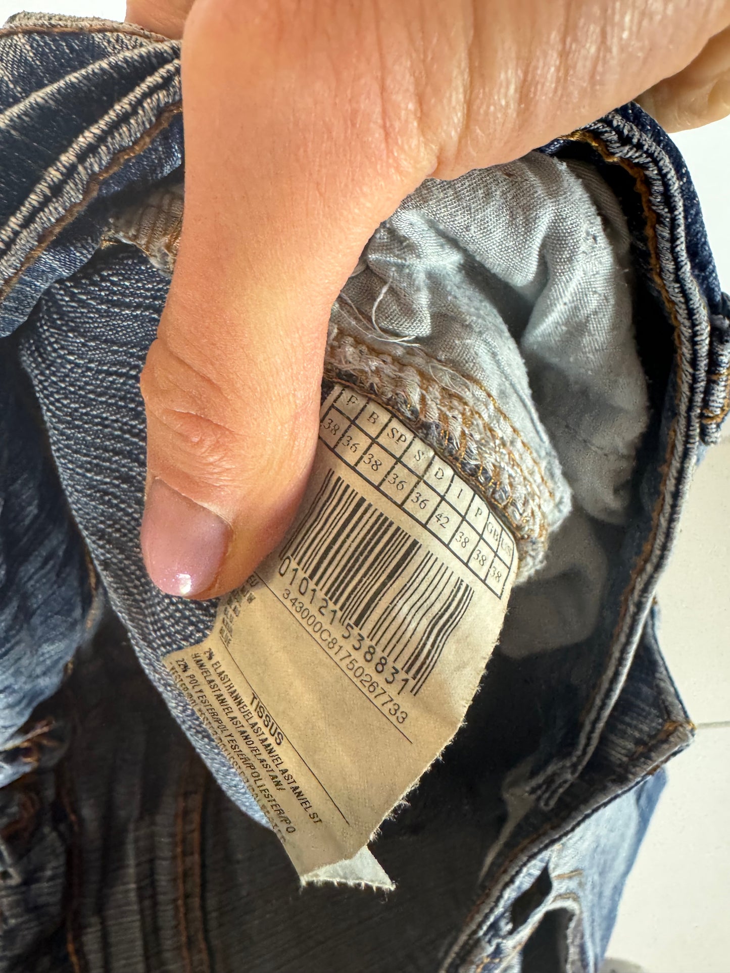 Lågmidjade jeans stl: S
