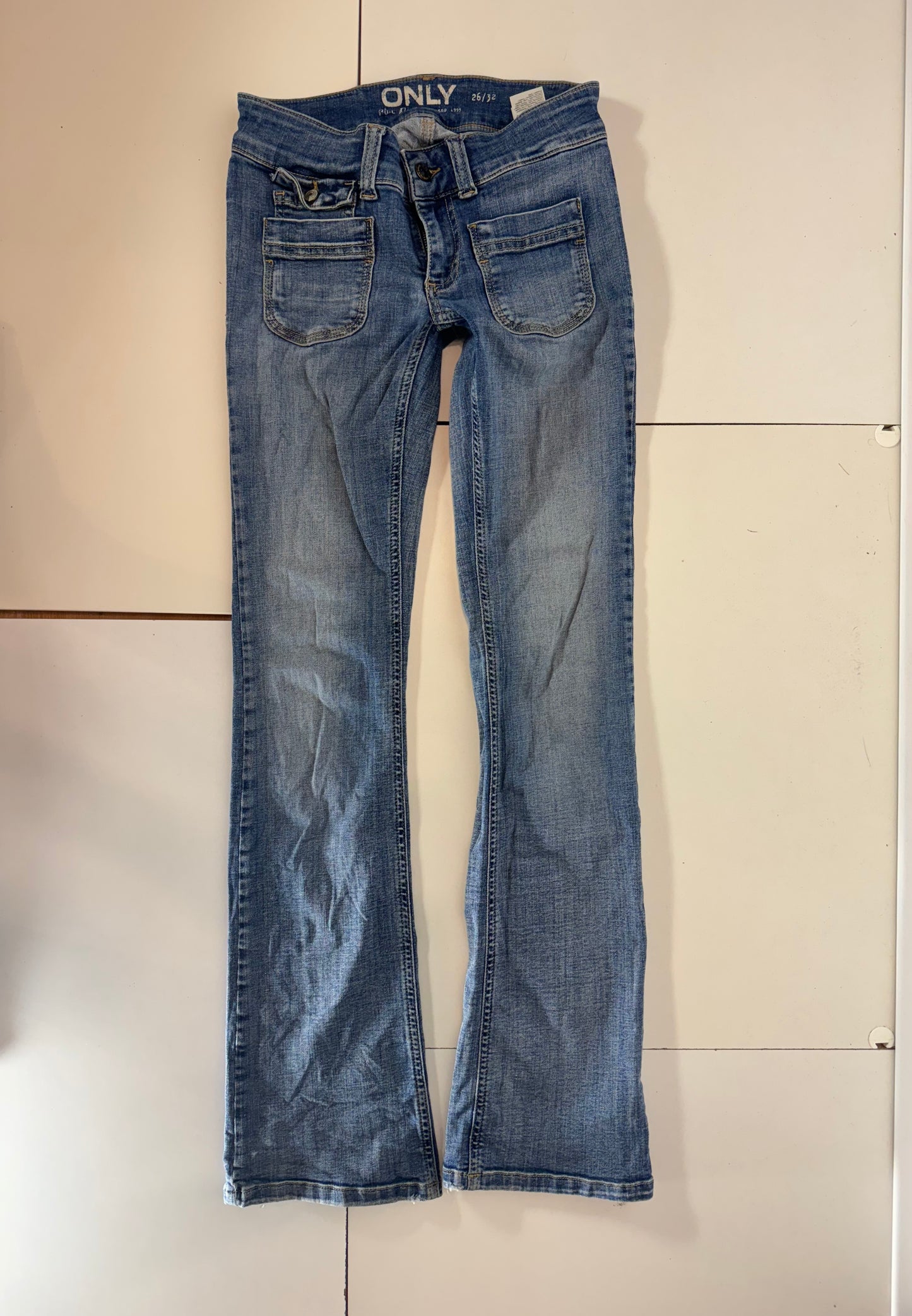 Lågmidjade jeans–stl: XS