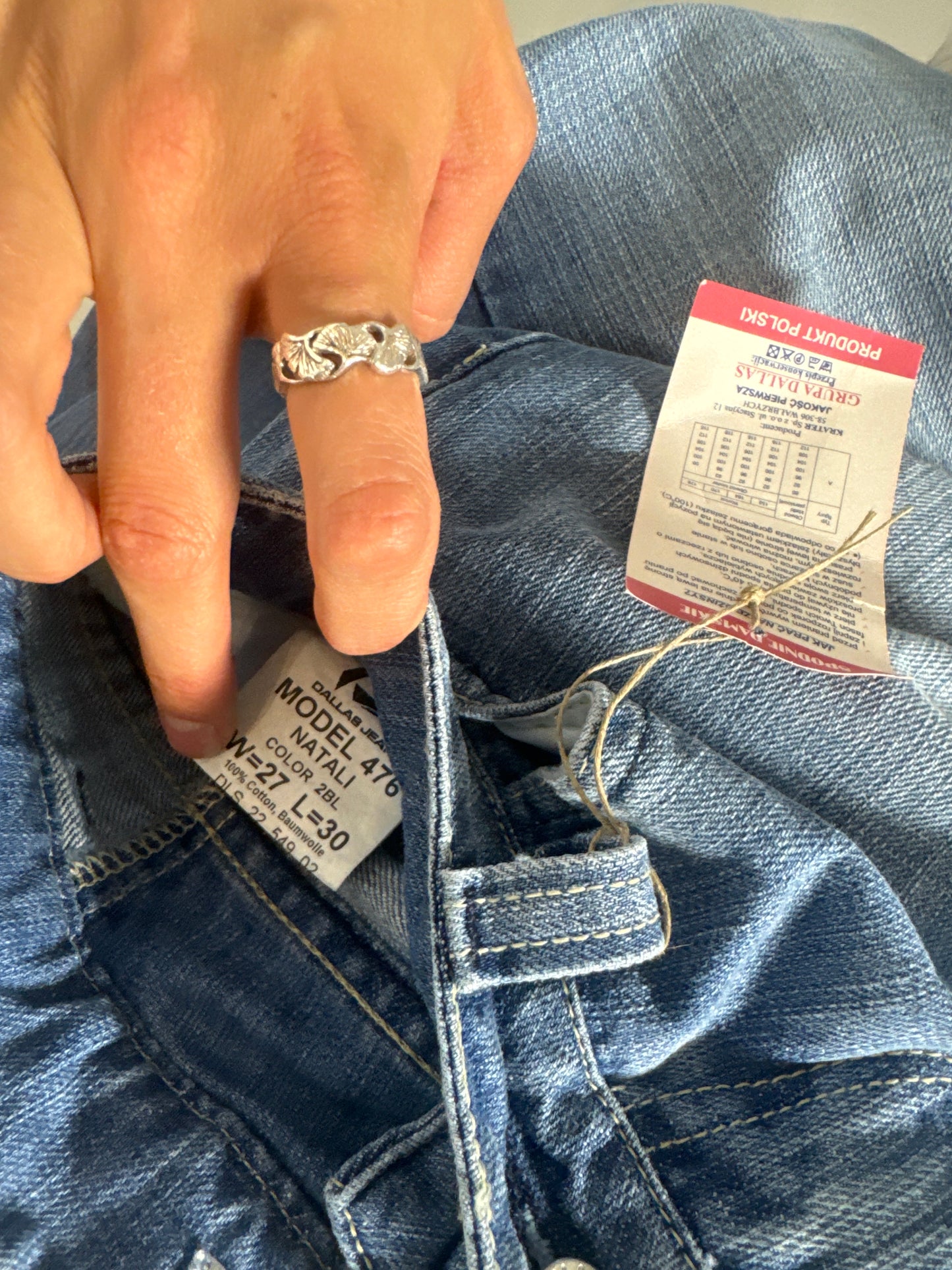 Lågmidjade jeans stl: XXS (W27/L30)