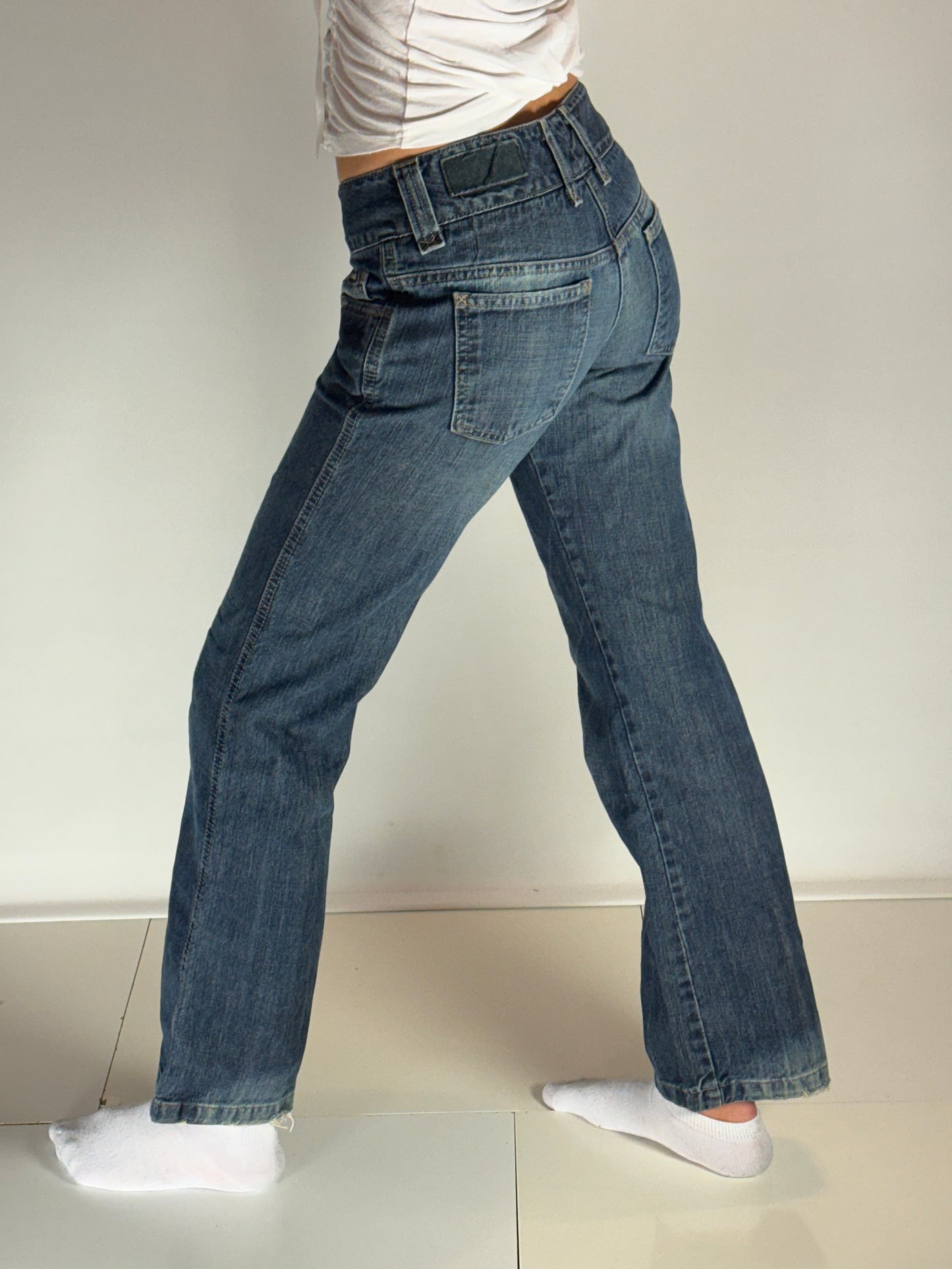 Lågmidjade jeans–stl: XXS
