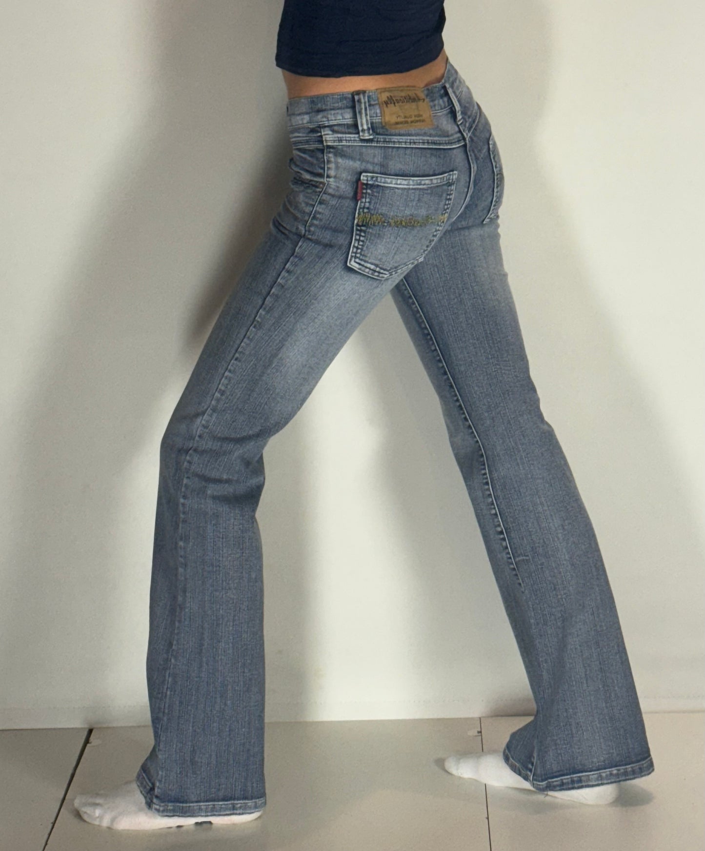 Lågmidjade jeans–stl: XS