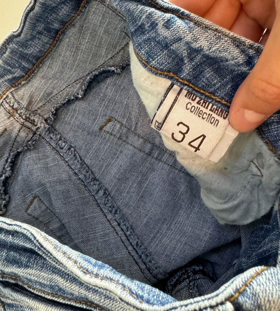 Lågmidjade jeans–stl: XXS