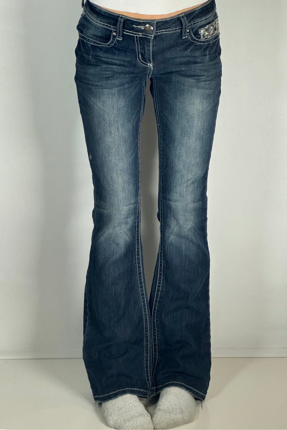 Lågmidjade jeans stl: S
