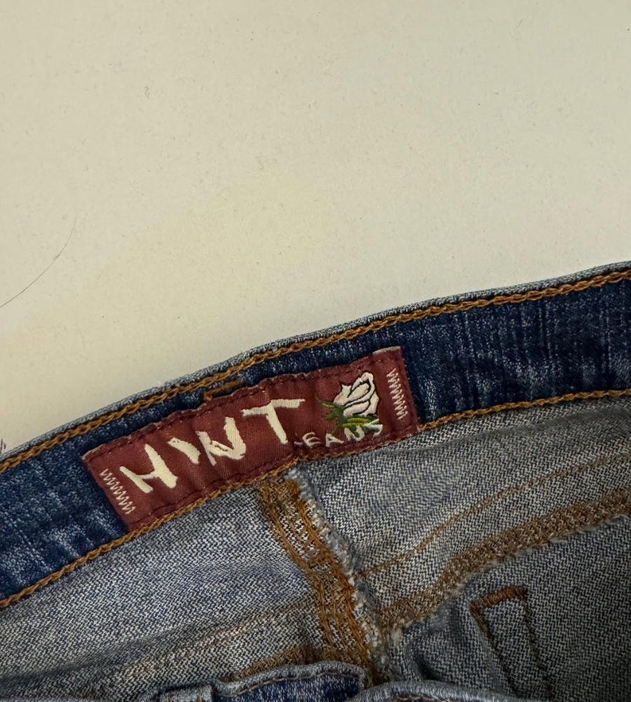 Lågmidjade jeans–stl: S