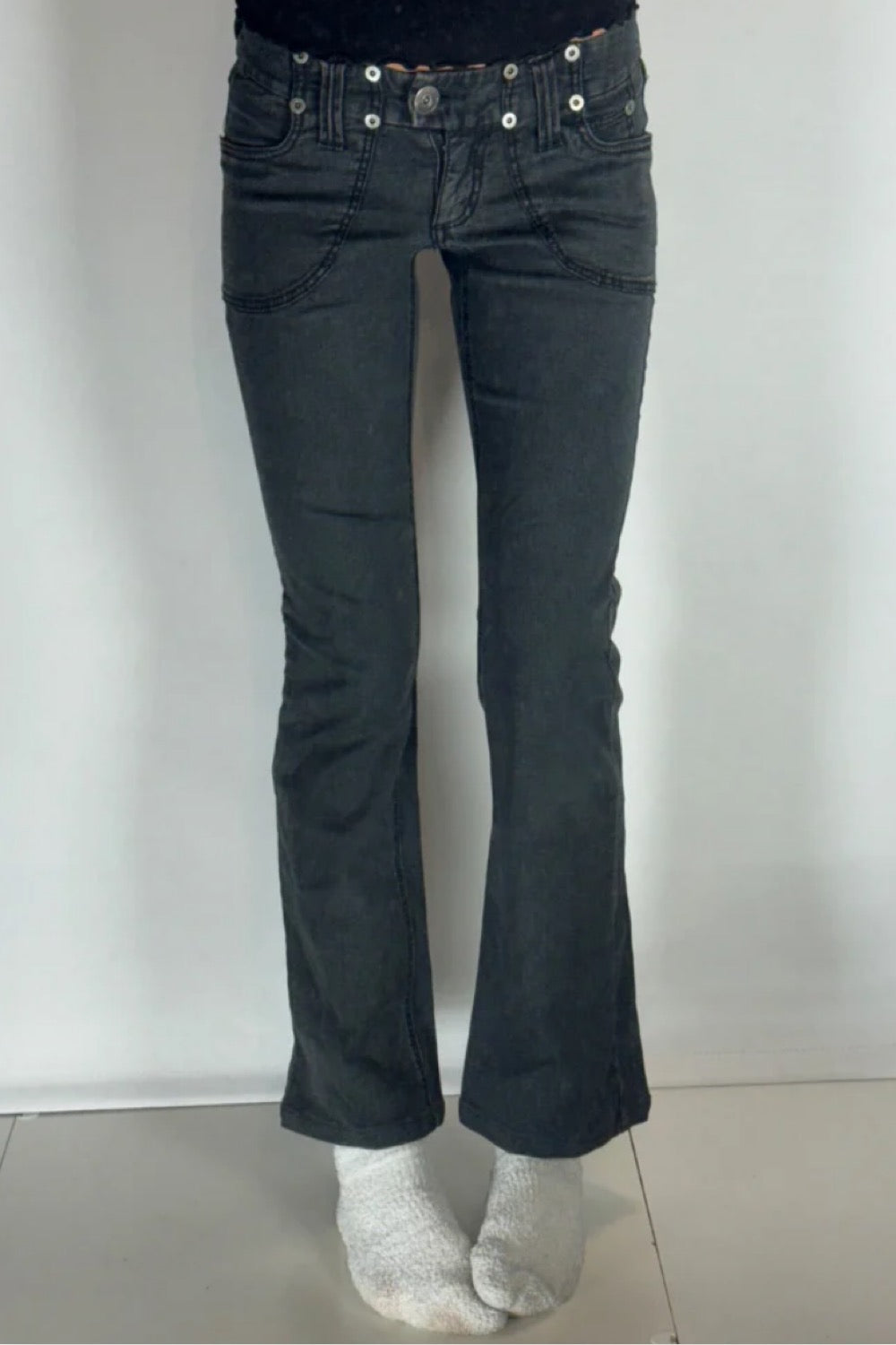 Lågmidjade jeans–stl: XXS/XS