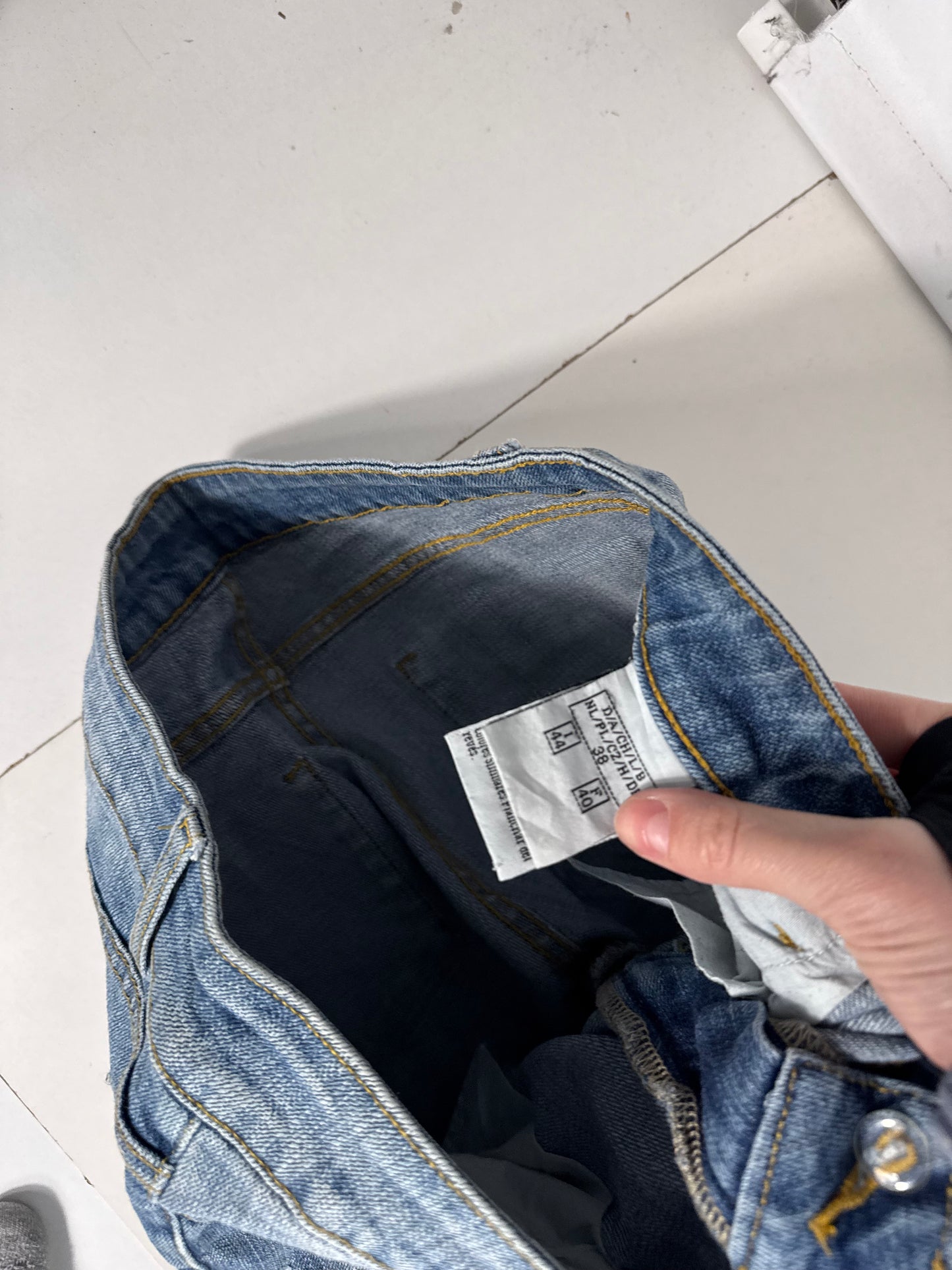 Lågmidjade jeans stl: S/M
