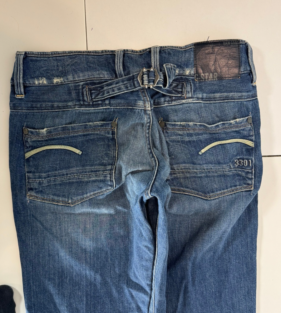 Lågmidjade jeans–stl: S