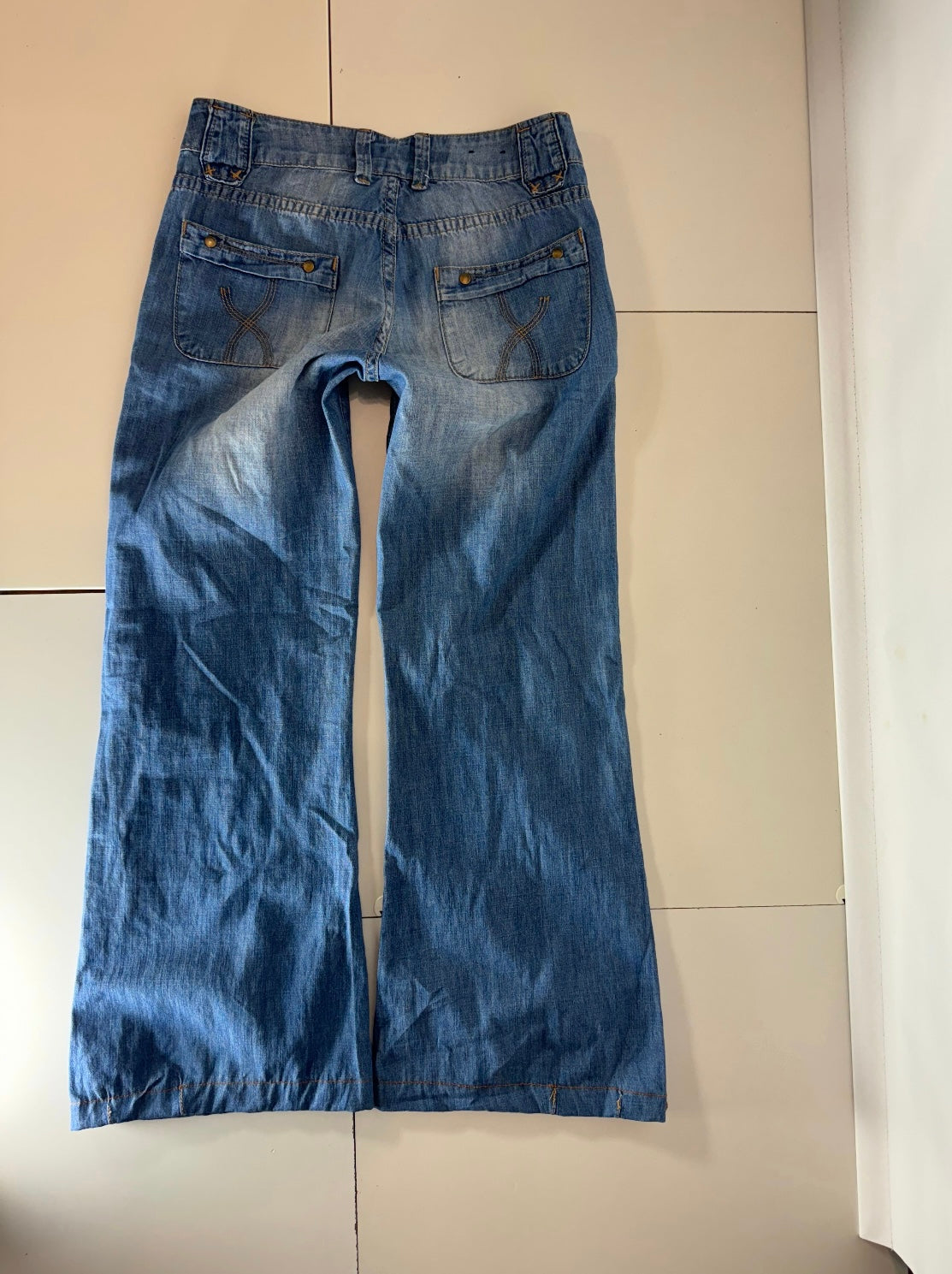 Lågmidjade jeans–stl: XS