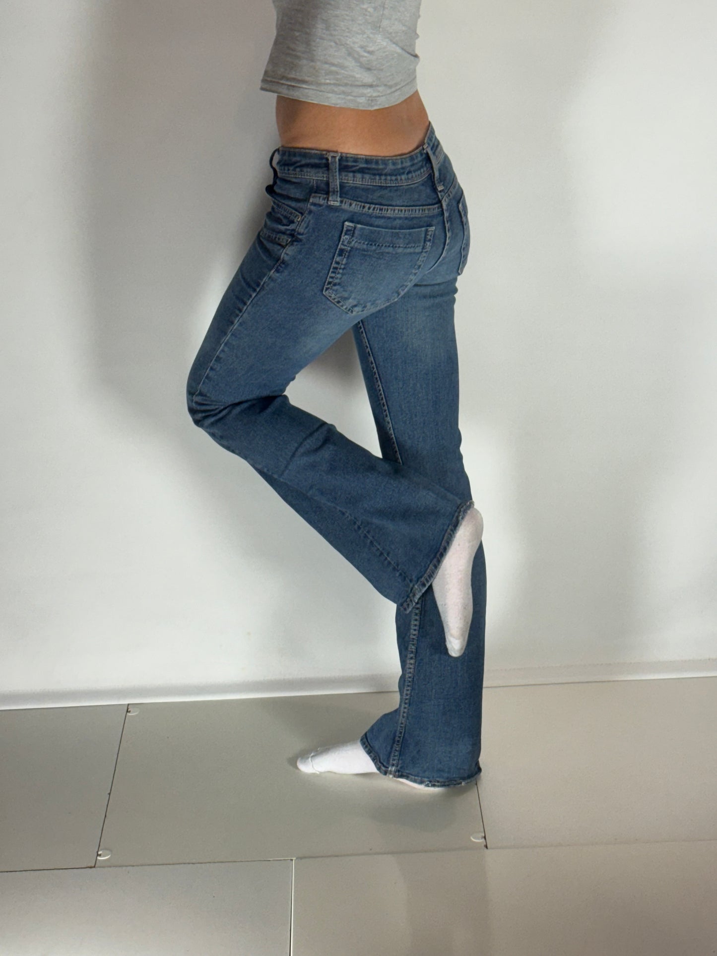Lågmidjade jeans–stl: XS