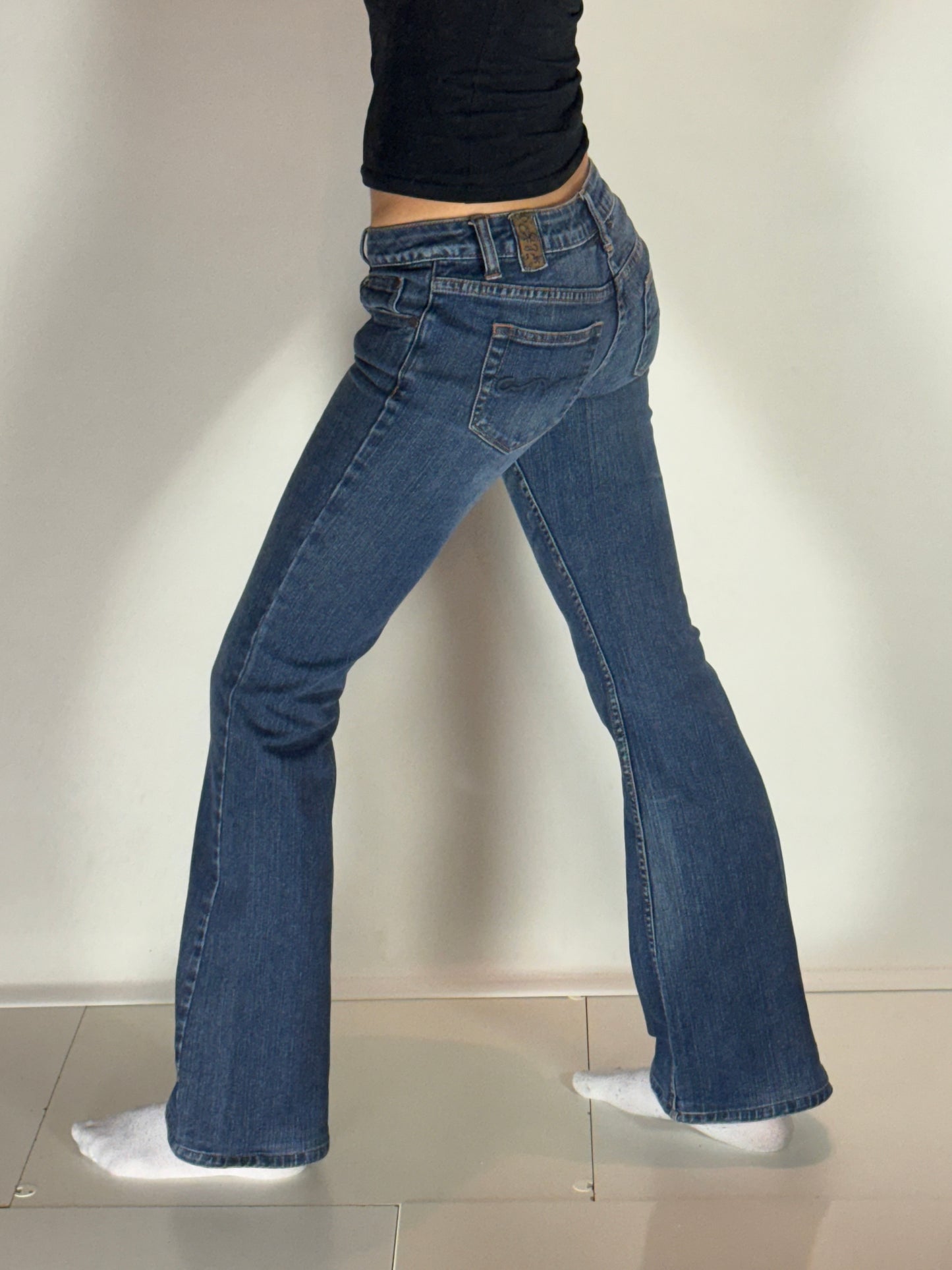 Lågmidjade jeans–stl: XS