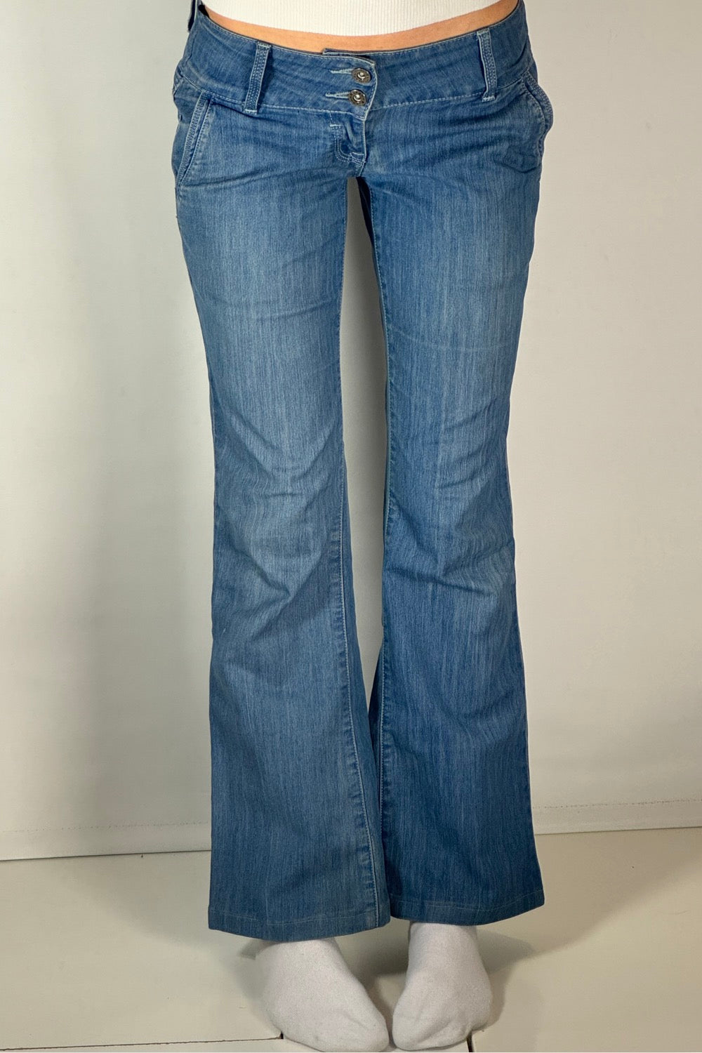 Lågmidjade jeans–stl: XS