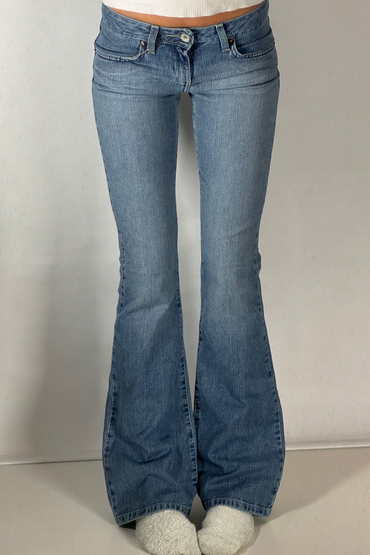 Lågmidjade jeans stl: XXS (W26/L34)
