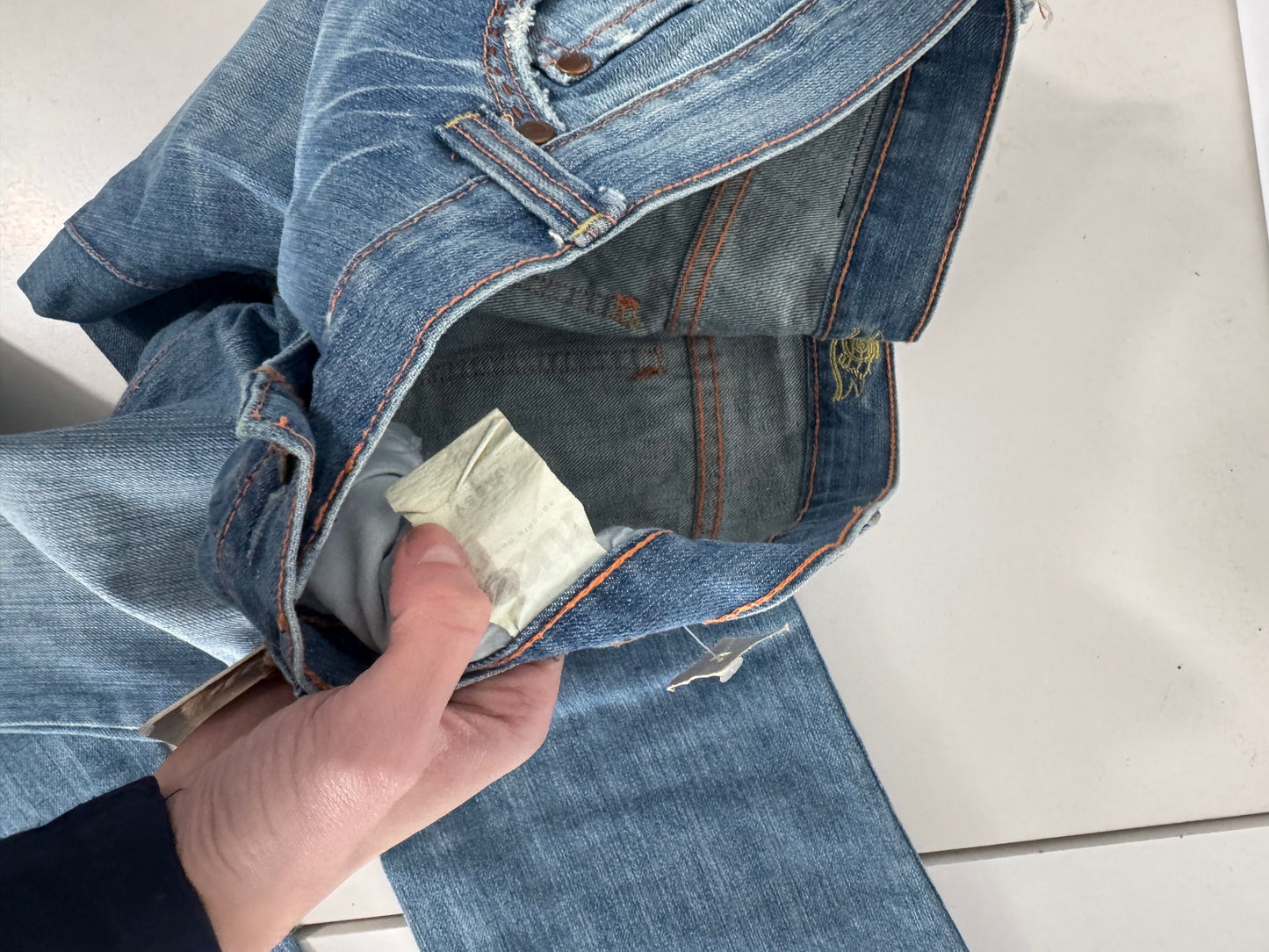 Lågmidjade jeans stl: M