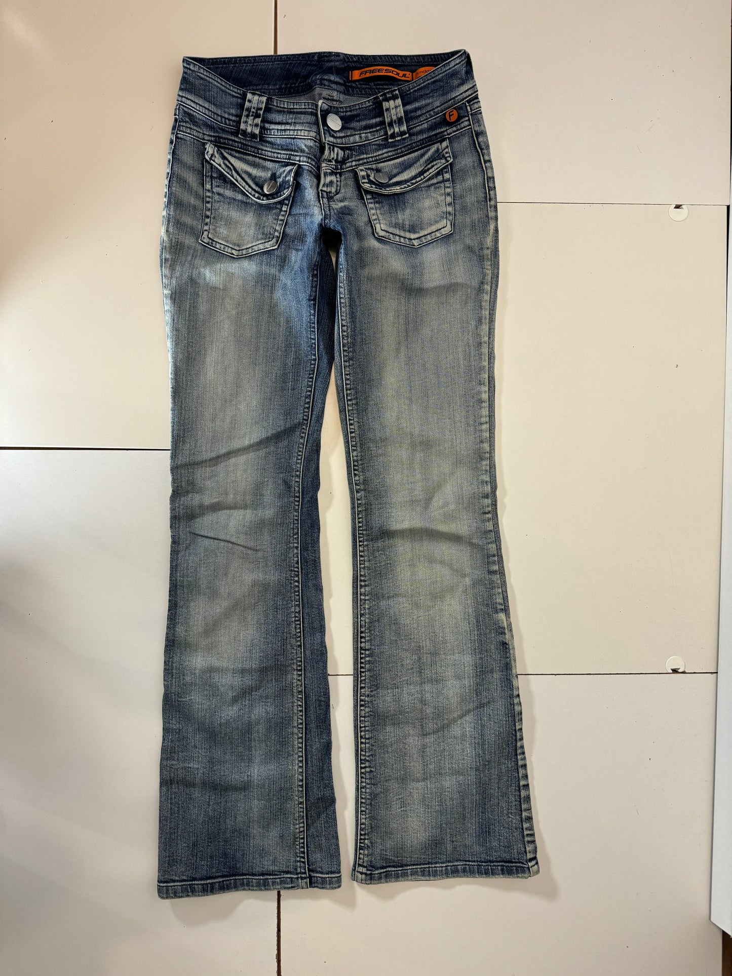 Lågmidjade jeans–stl: XS