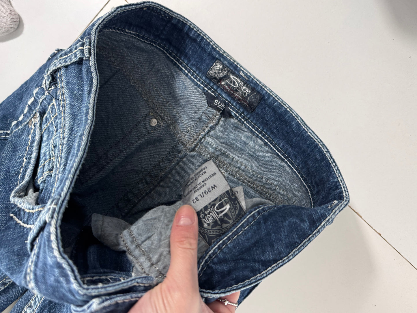 Lavtaljede jeans str: M