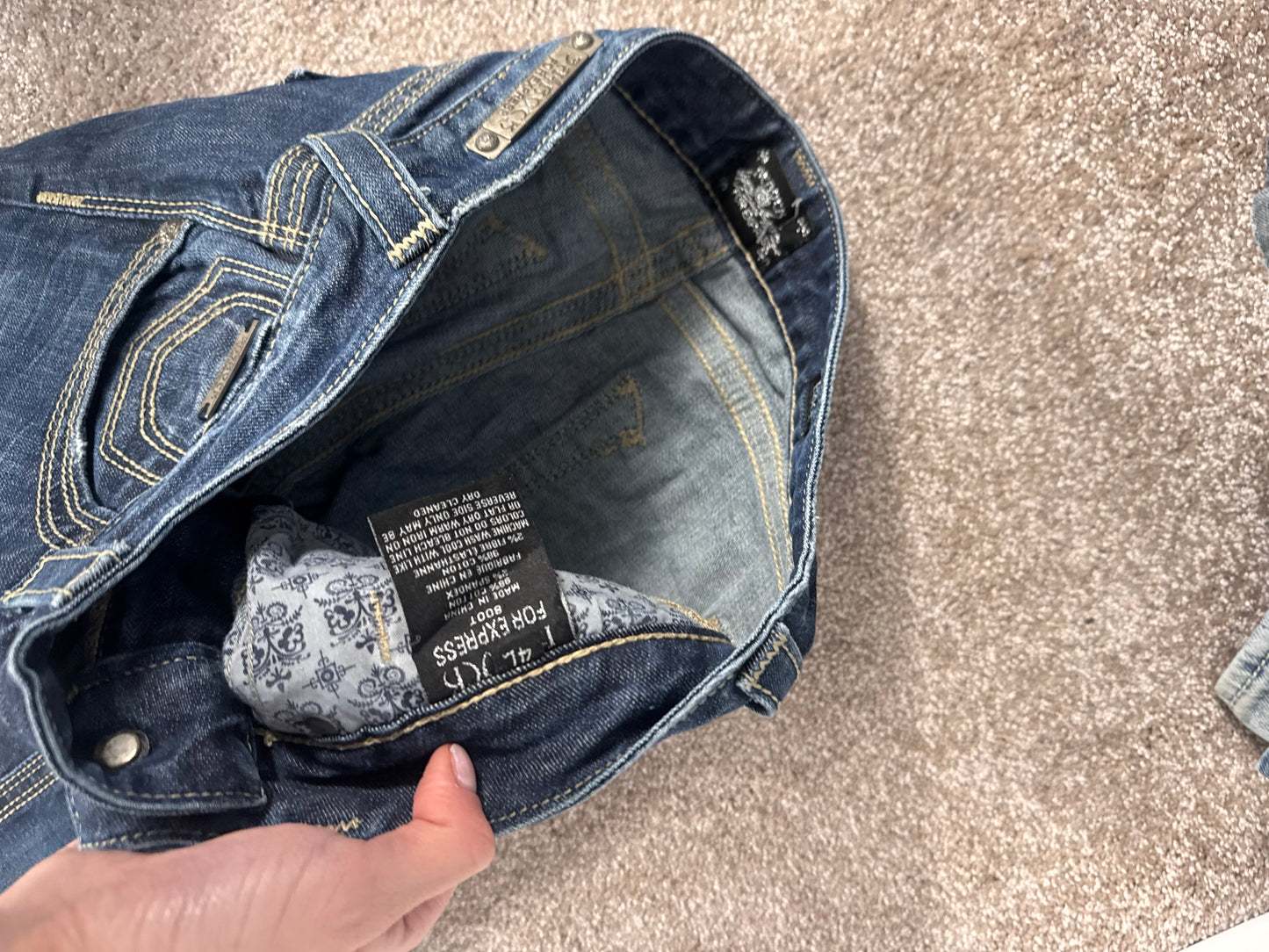 Lågmidjade jeans stl: S