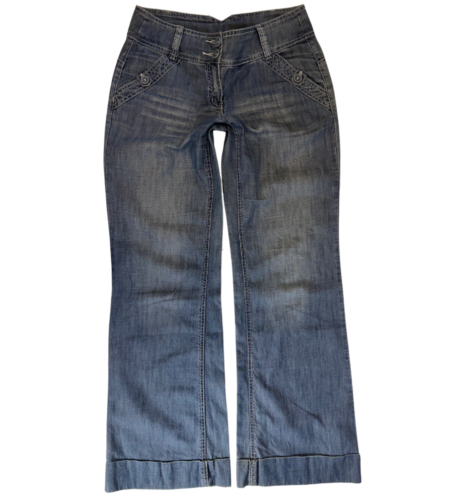 Lågmidjade jeans–stl: M