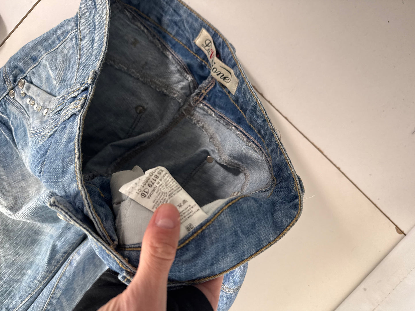 Lågmidjade jeans stl: S