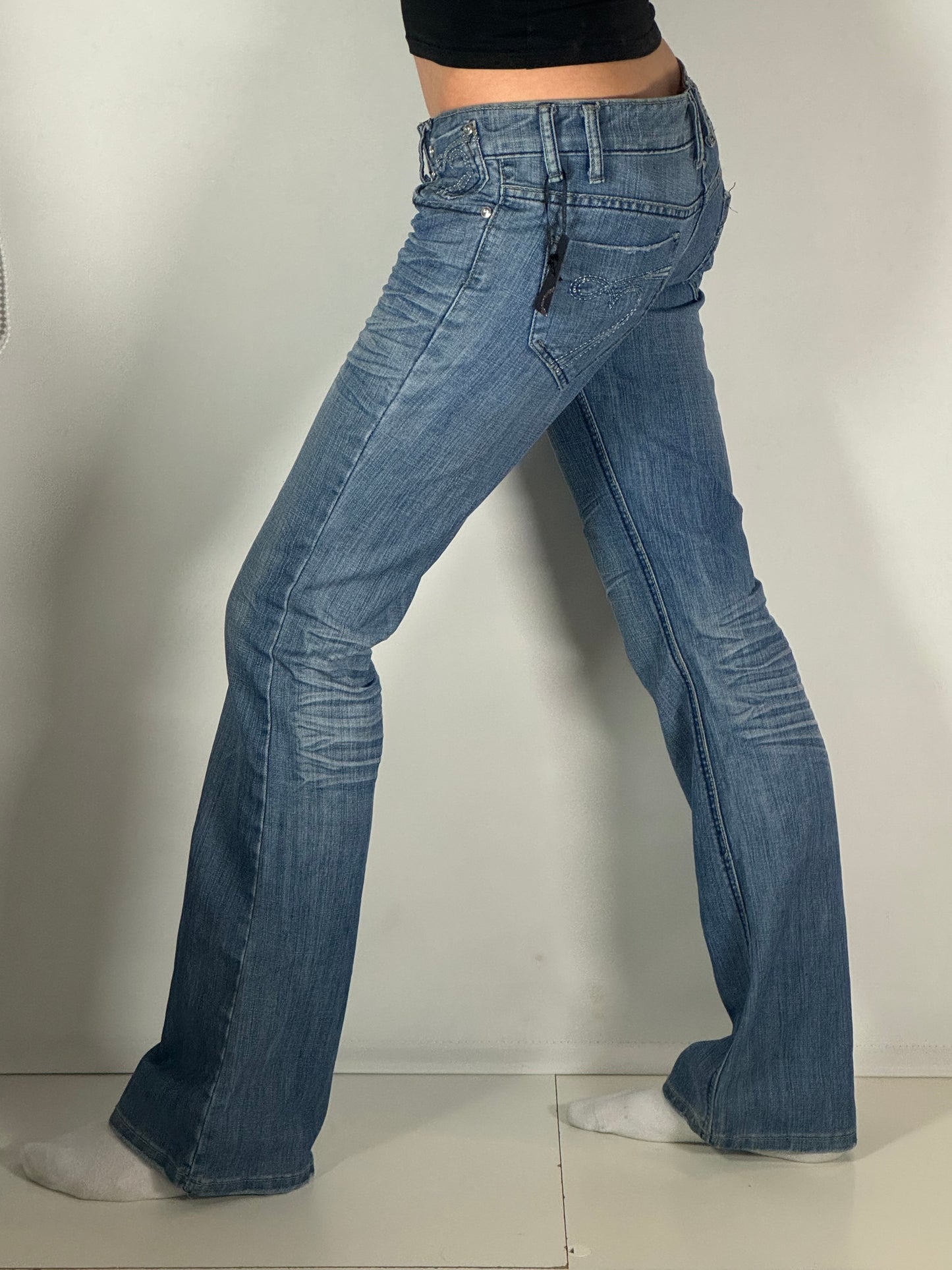 Lågmidjade jeans stl: S